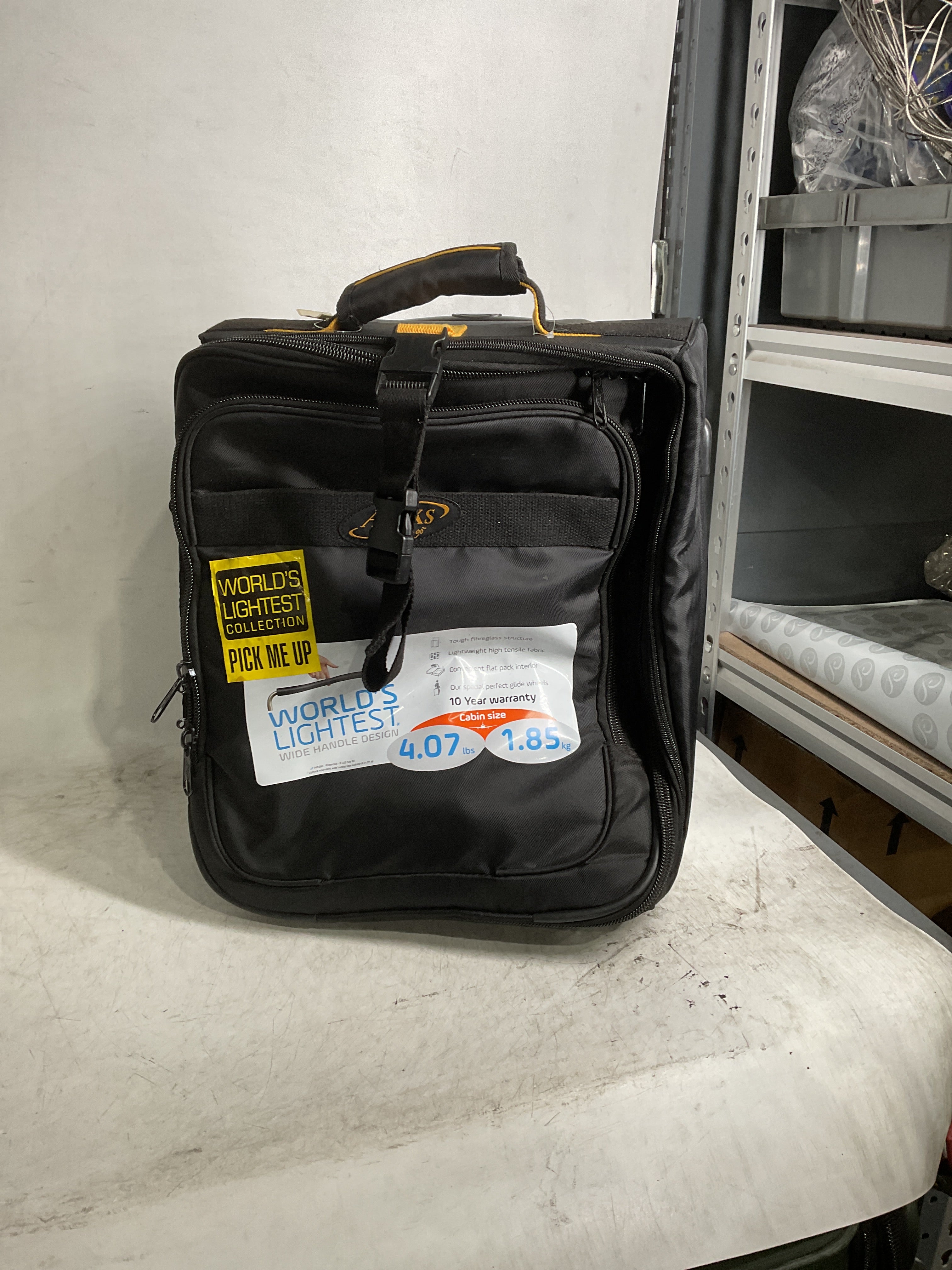 A.Saks 17" Expandable Upright Under-the-Seat Carry-on ( Black , One Size ) Black One Size U2