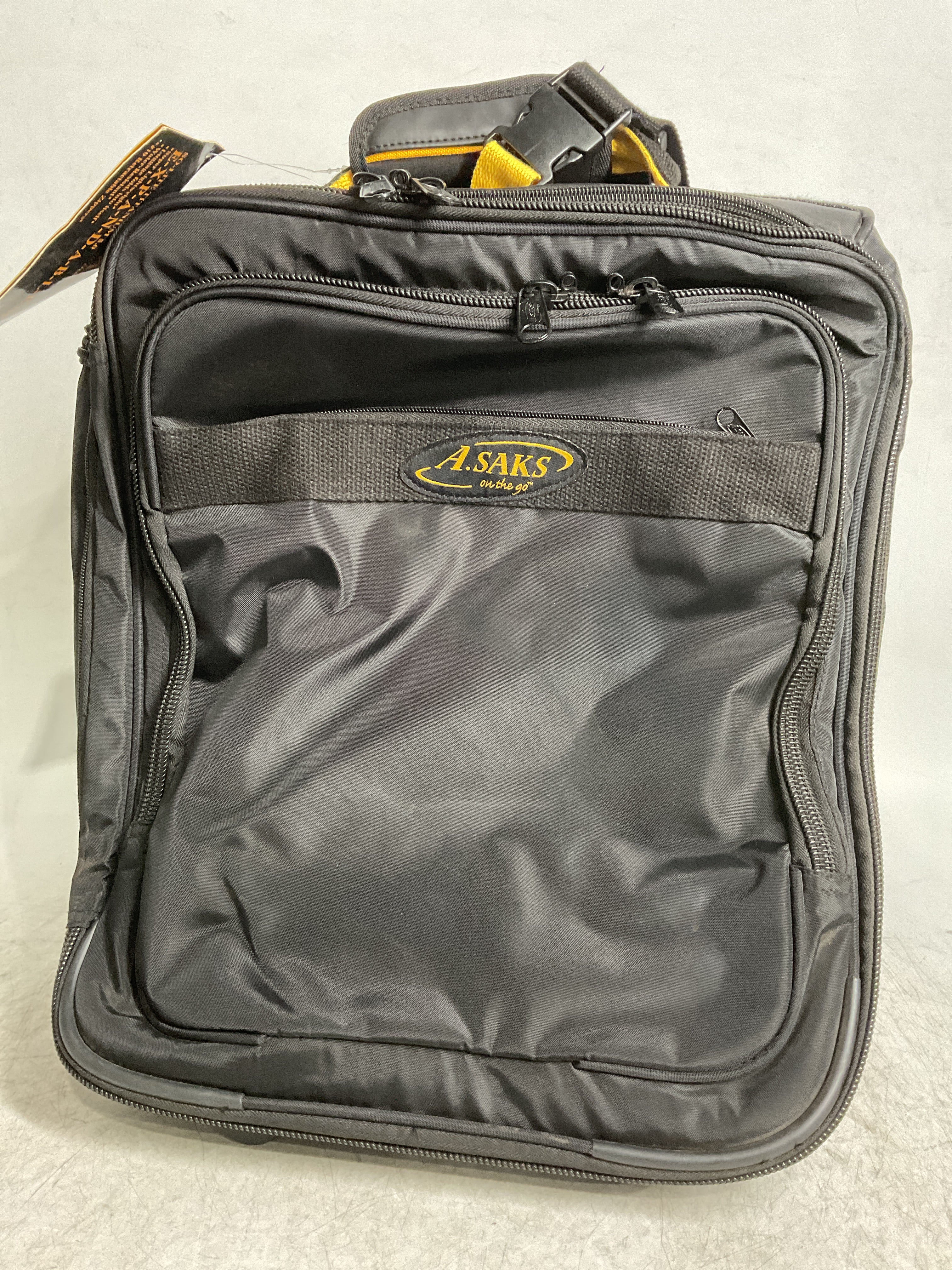 A.Saks 17" Expandable Upright Under-the-Seat Carry-on ( Black , One Size ) Black One Size U4