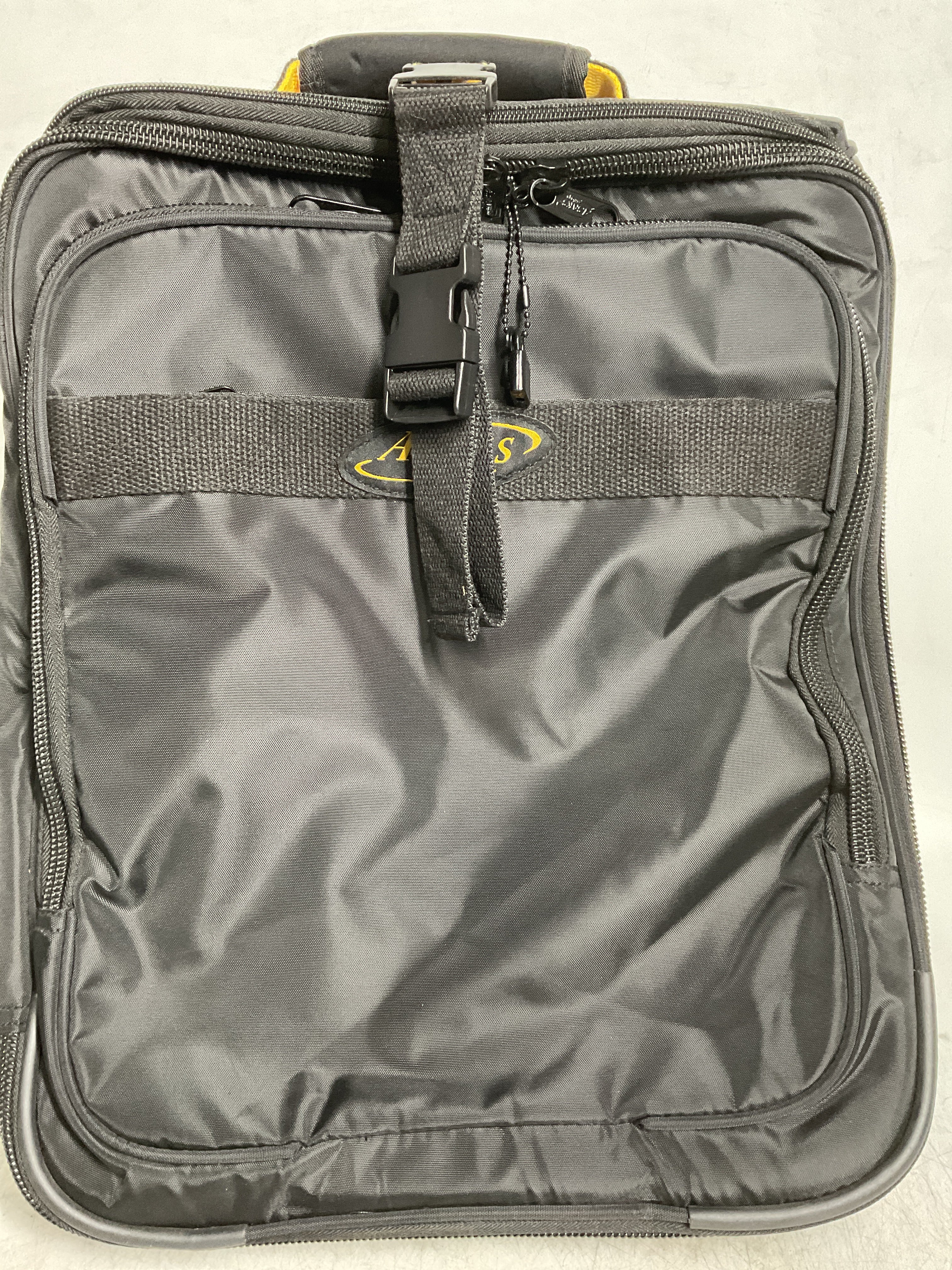 A.Saks 17" Expandable Upright Under-the-Seat Carry-on ( Black , One Size ) Black One Size U5