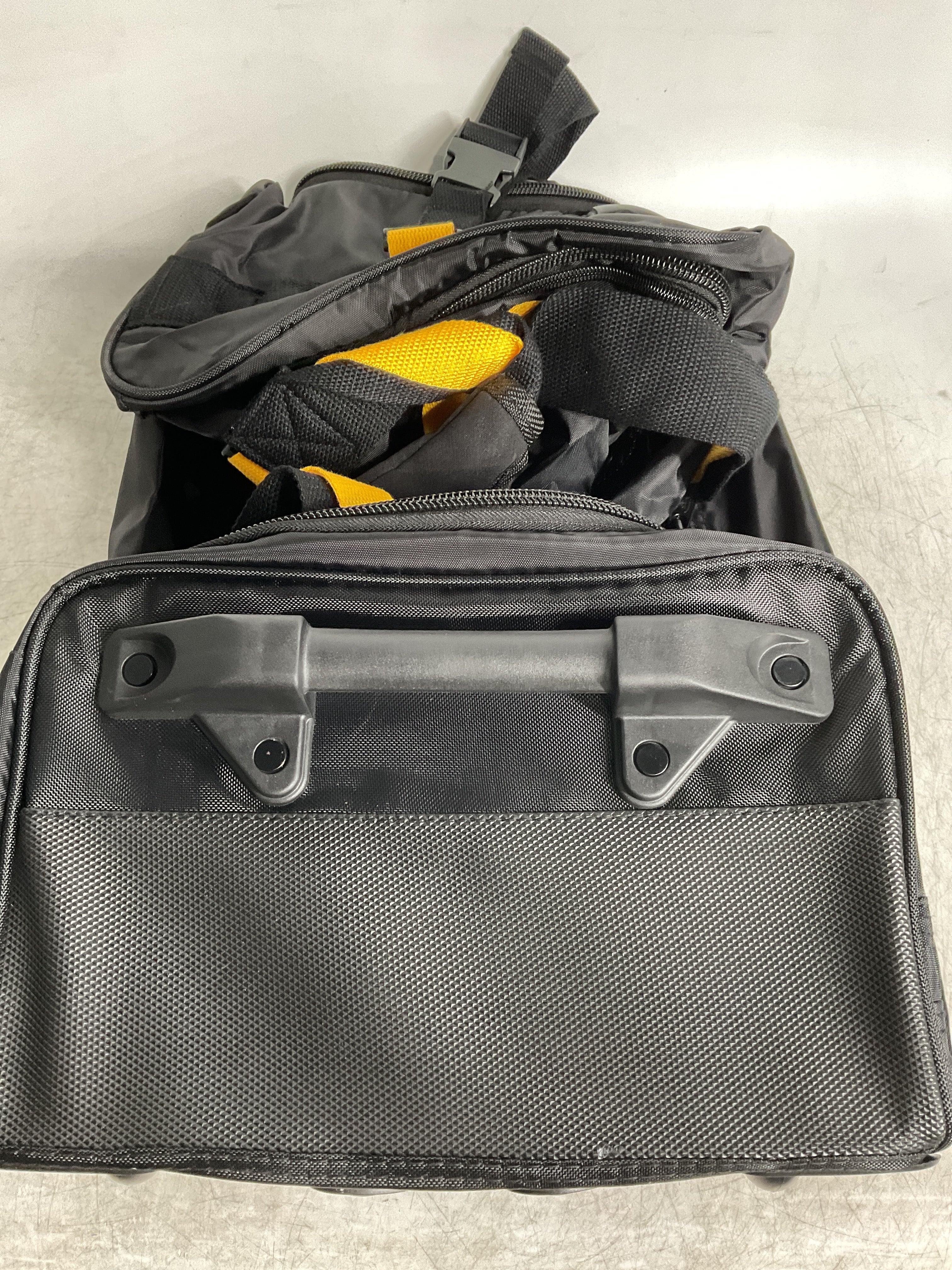 A.SAKS Luggage Lightweight Rolling Trolley Duffel with Wheels ( Black , One Size ) Black One Size U9