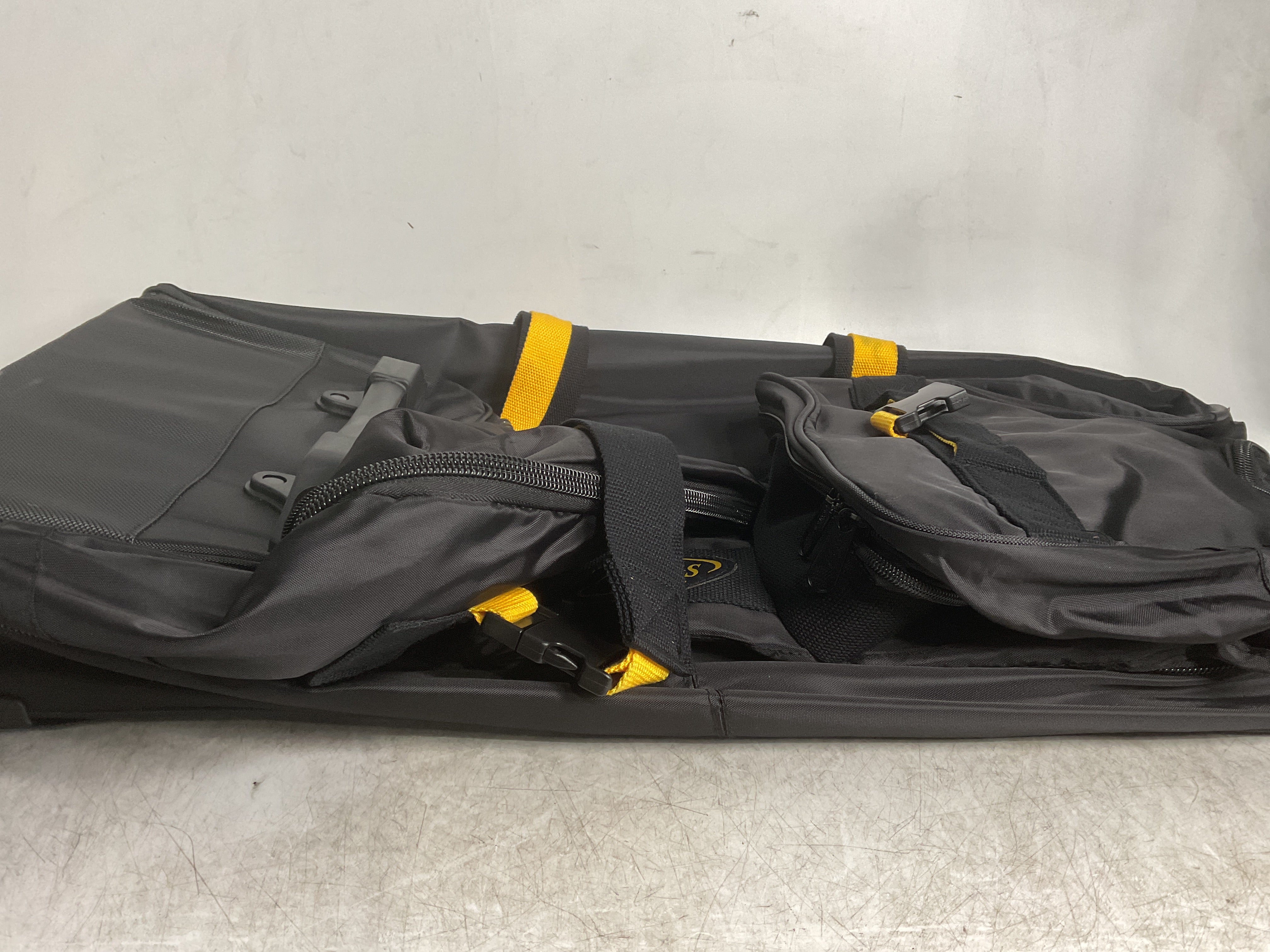 A.SAKS Luggage Lightweight Rolling Trolley Duffel with Wheels ( Black , One Size ) Black One Size U16