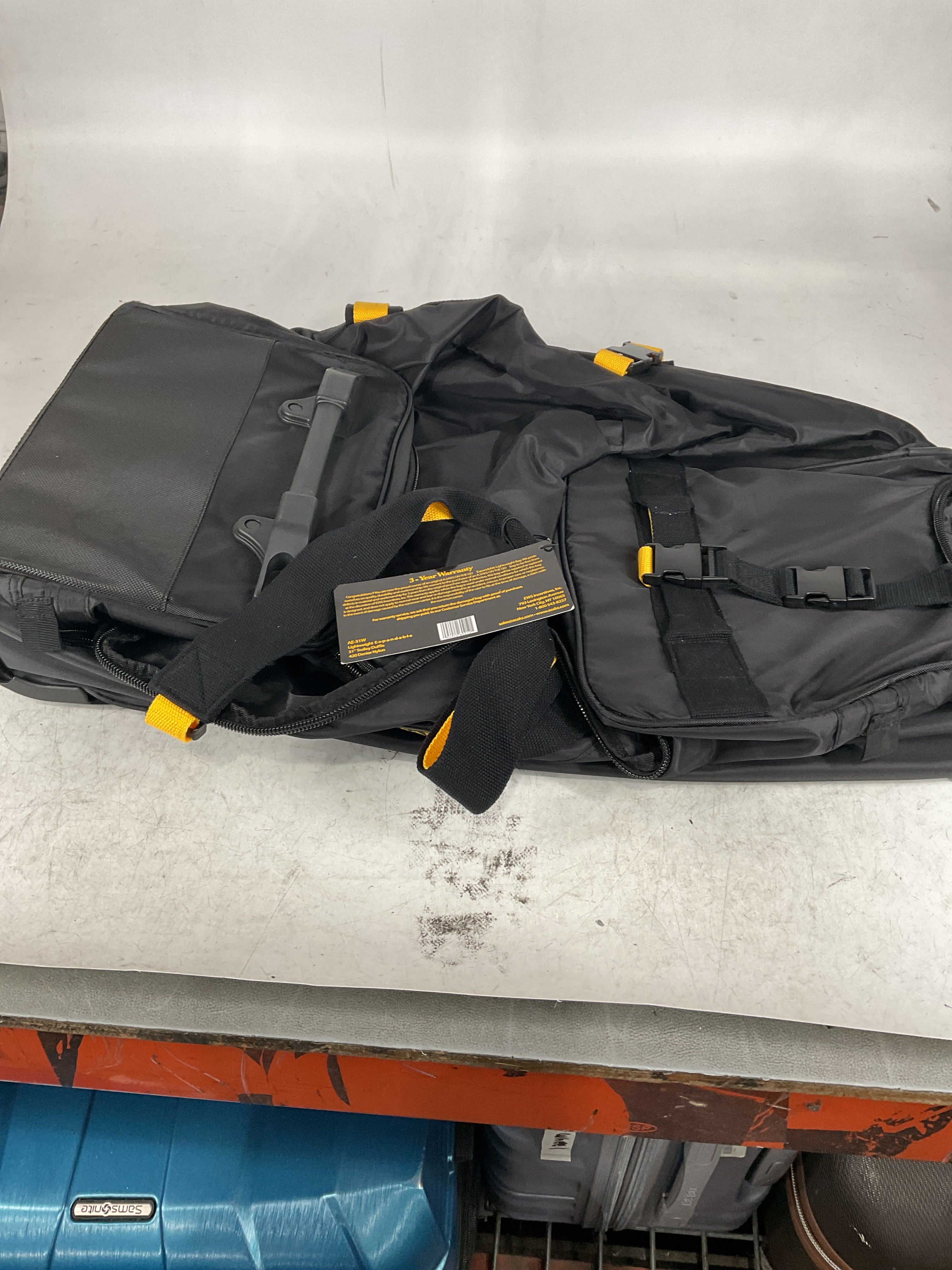 A.SAKS Luggage Lightweight Rolling Trolley Duffel with Wheels U3