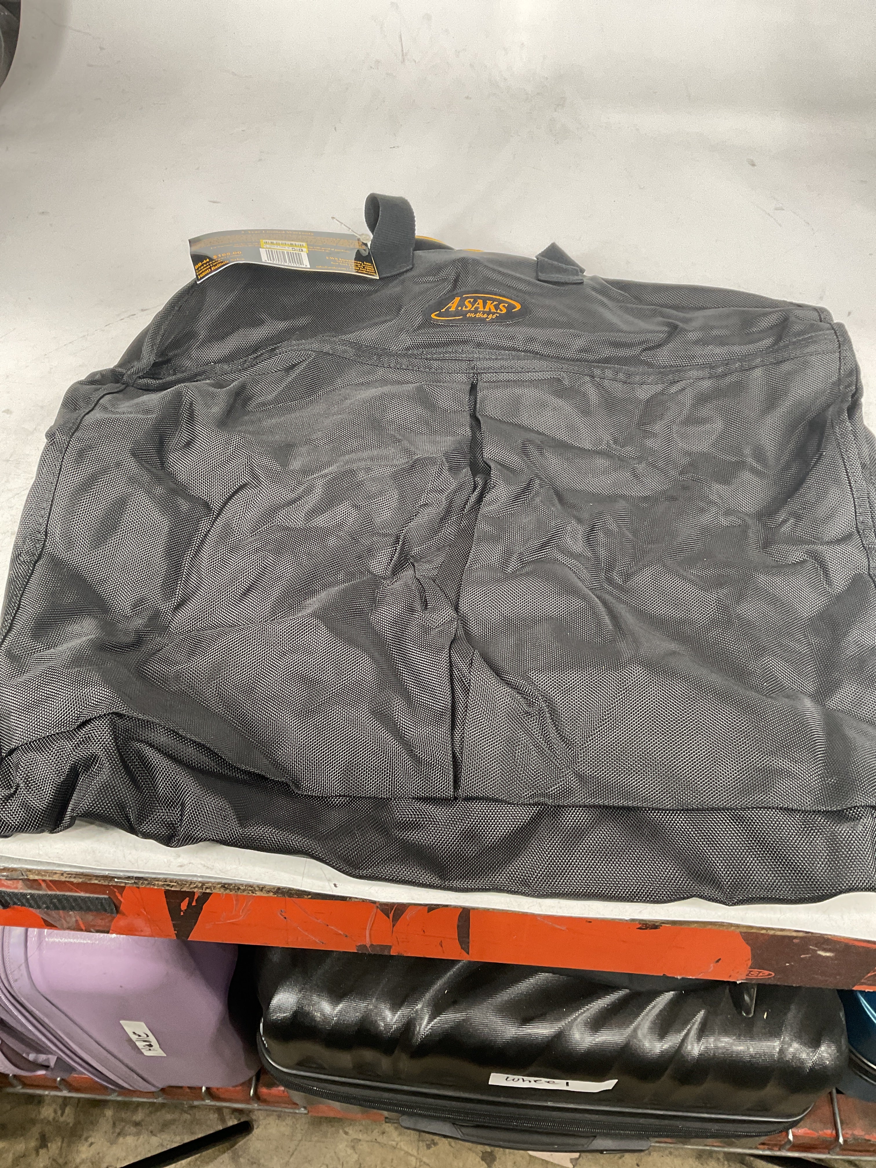 A.Saks Thin Hanging Ballistic Nylon Garment Carrier U2