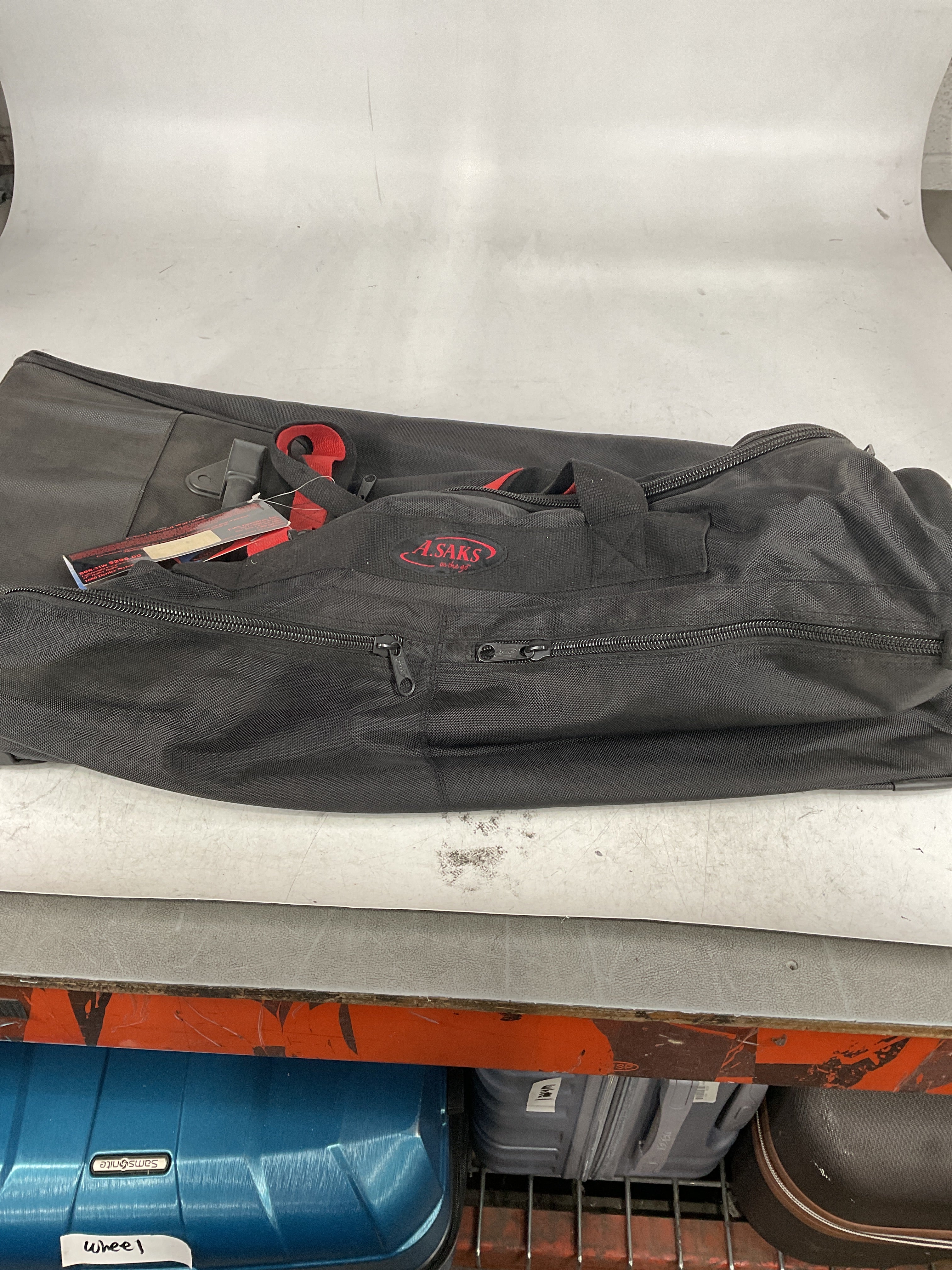 A.SAKS Luggage Lightweight Rolling Trolley Duffel with Wheels U2