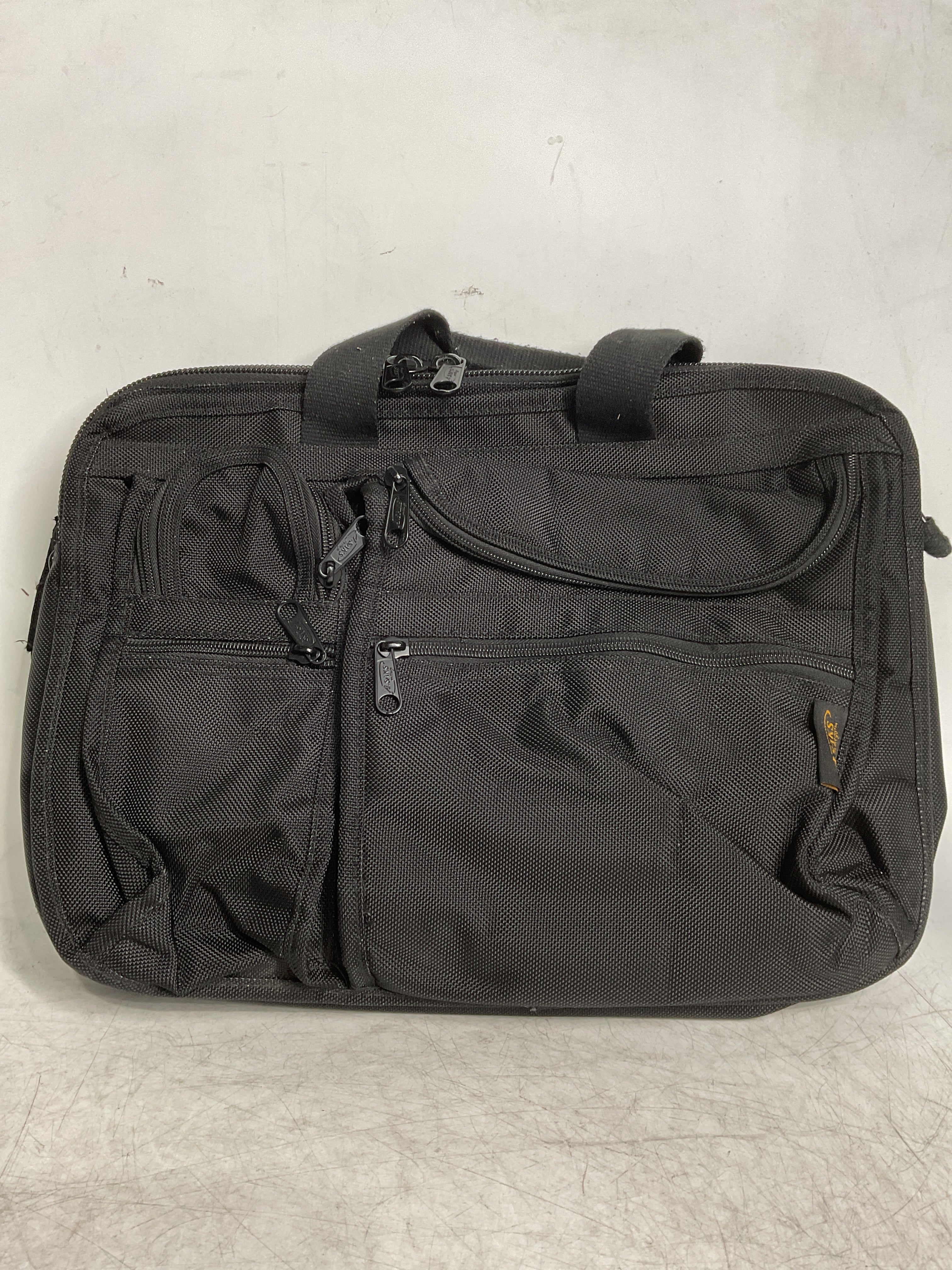 A.Saks Ballistic Nylon Organizer Briefcase ( Black , One Size ) Black One Size U1