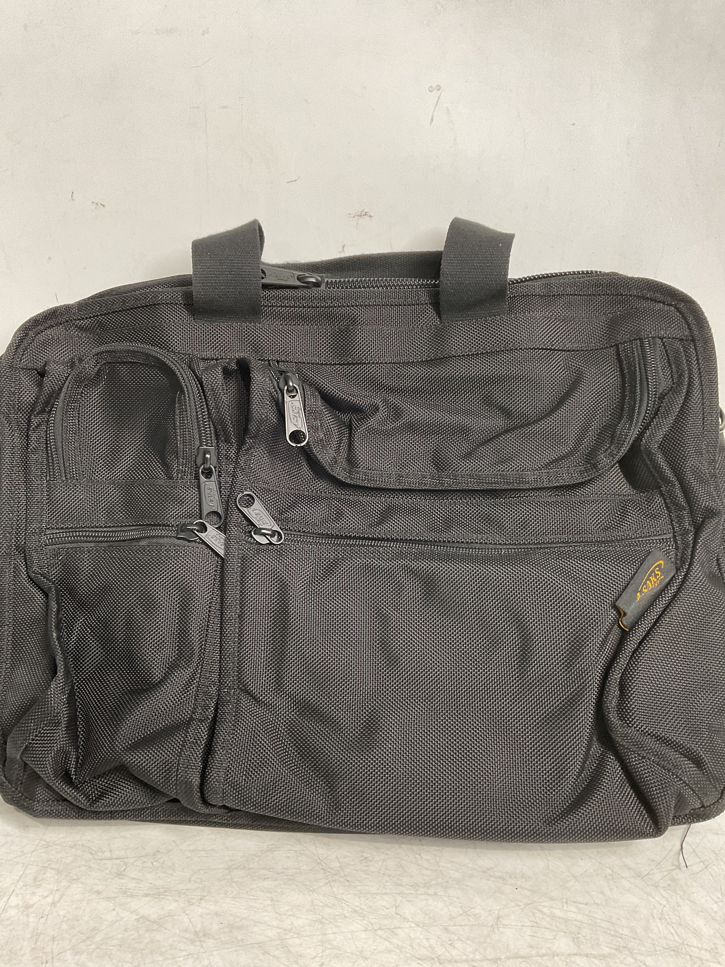 A.Saks Ballistic Nylon Organizer Briefcase ( Black , One Size ) Black One Size U3