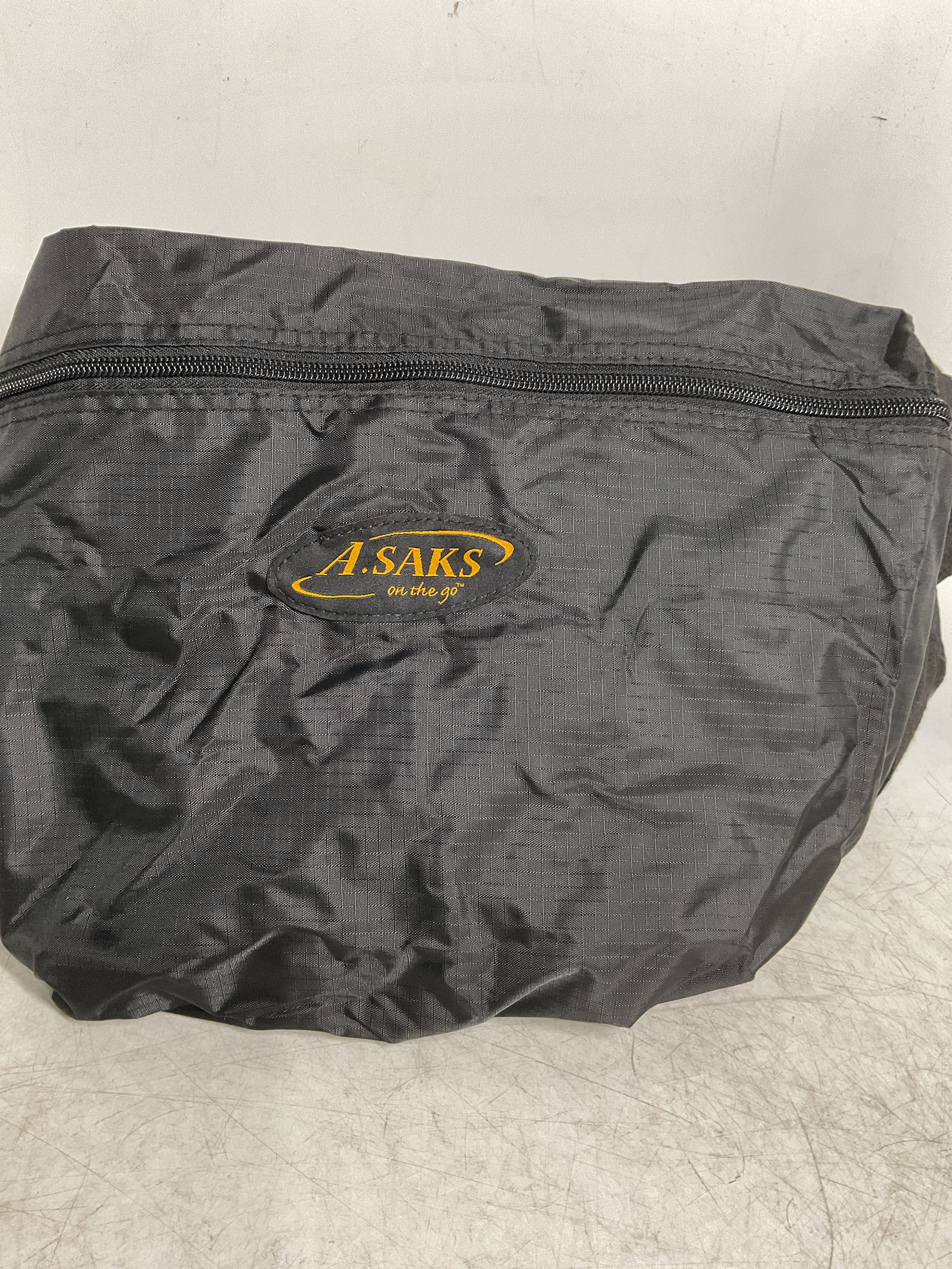 A.Saks 36” Lightweight Folding Duffel w/Pouch ( Black , One Size ) Black One Size U4