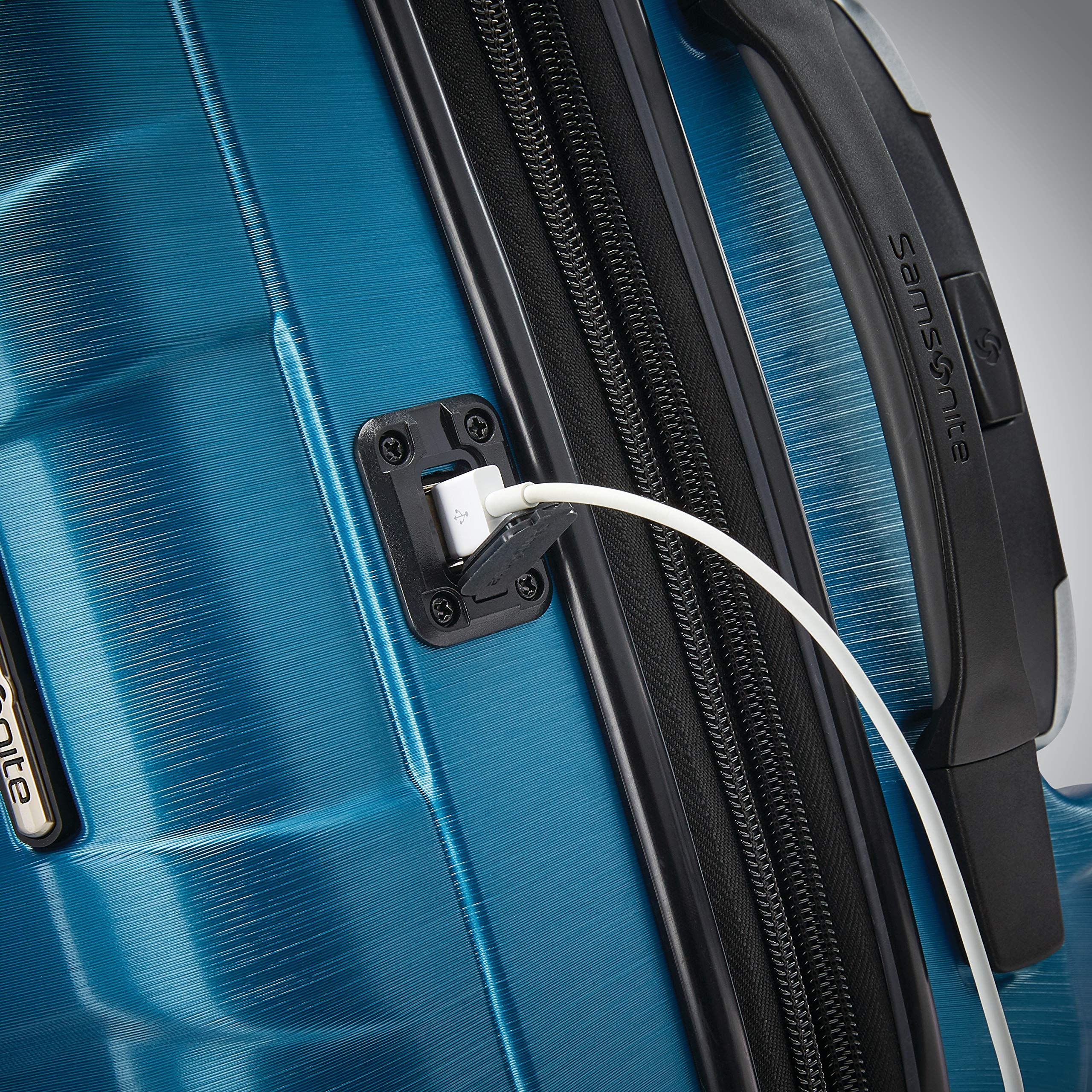 Samsonite Centric 2 Hardside Expandable Luggage with Spinner Wheels, Caribbean Blue, Carry-On 20-Inch Caribbean Blue Carry-on Spinner U1