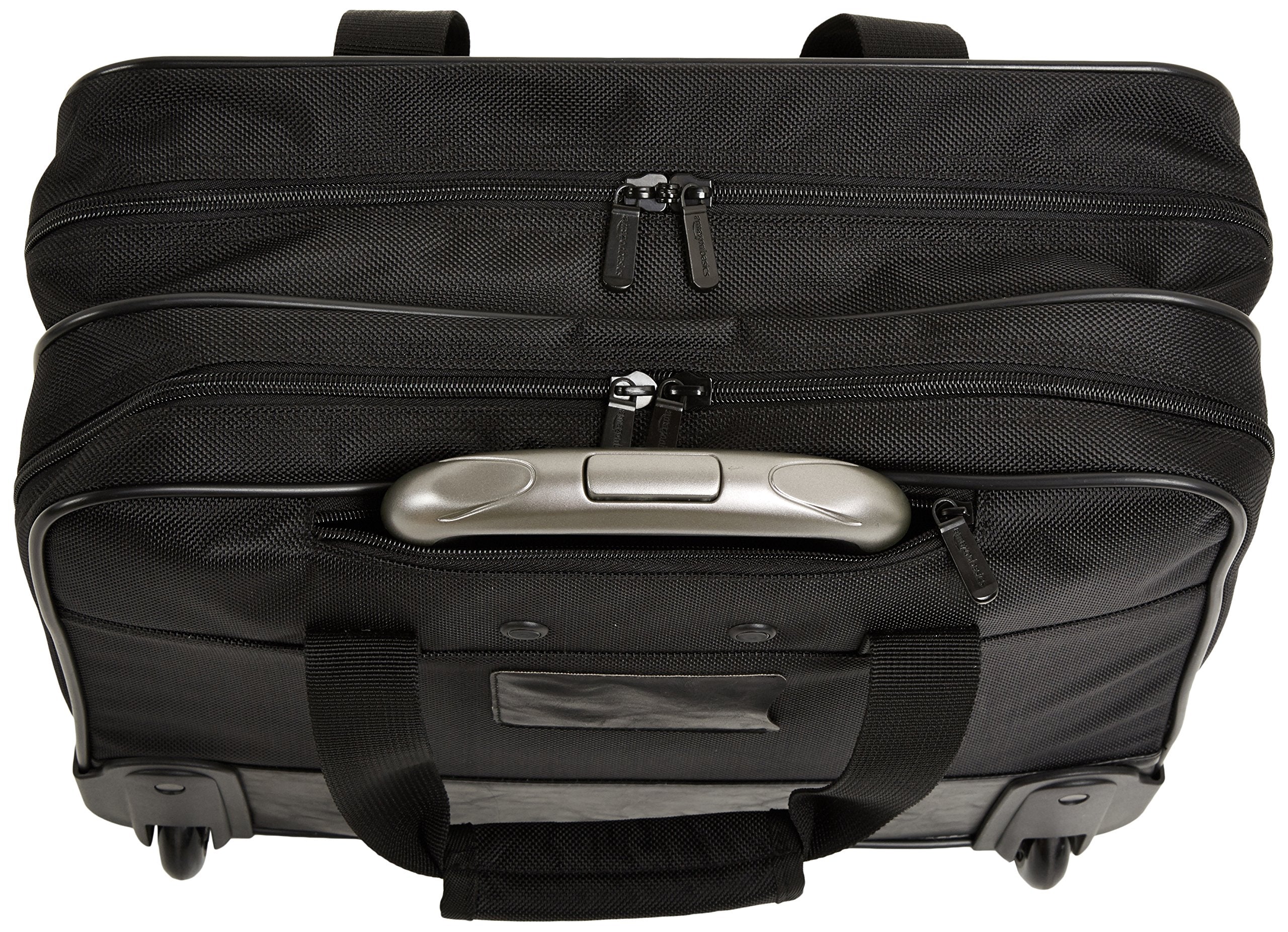 Amazon Basics Rolling Laptop Case, 14.5-Inch, Black U1