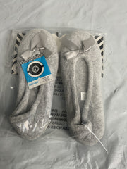 isotoner Women's Indoor/Outdoor Classic Terry Ballerina Slippers with Non-slip Sole, Heather Grey, 8-9 Heather Grey 5-6 U1