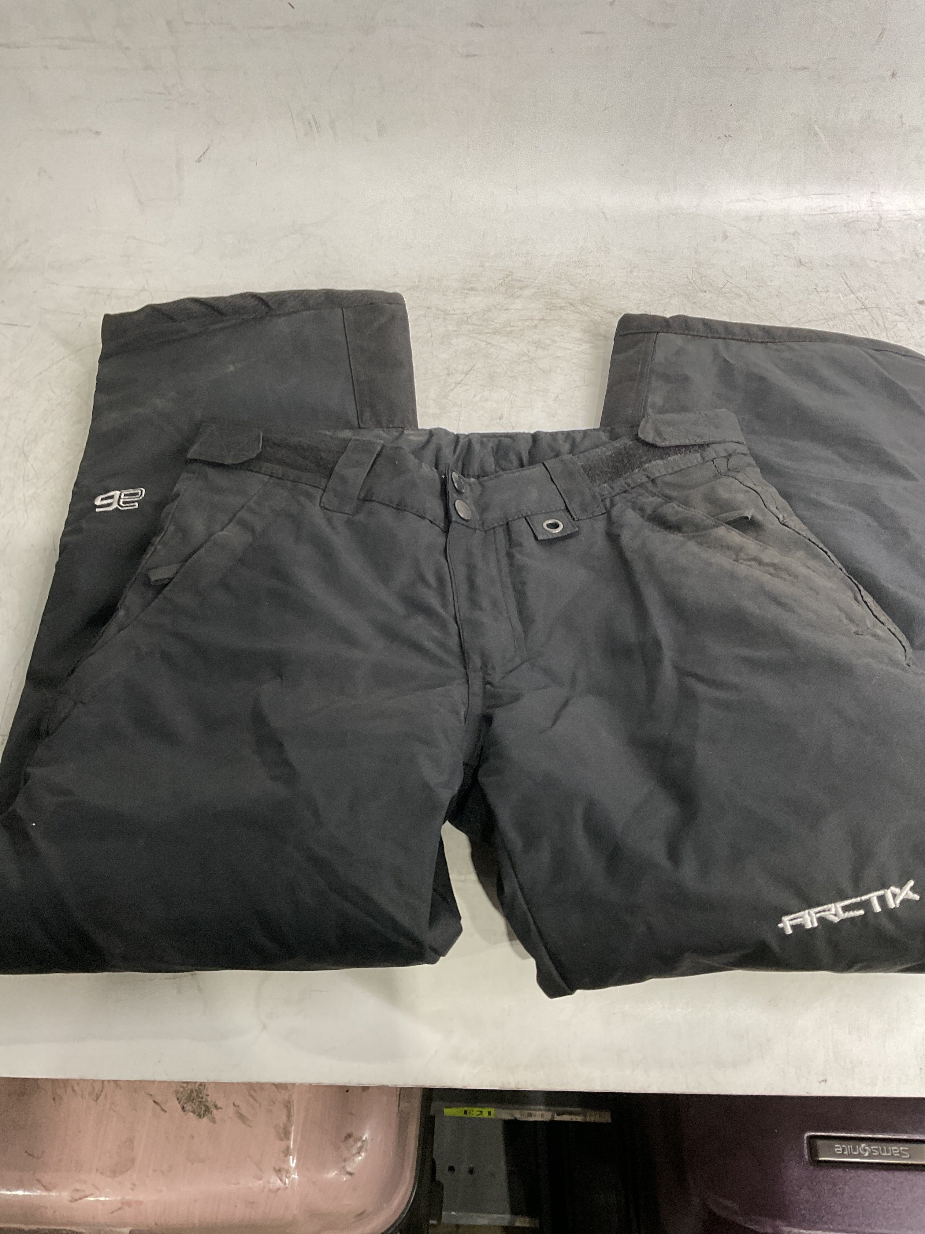 Arctix Kids Snow Pants with Reinforced Knees and Seat ( Black , Large ) Black Large U6