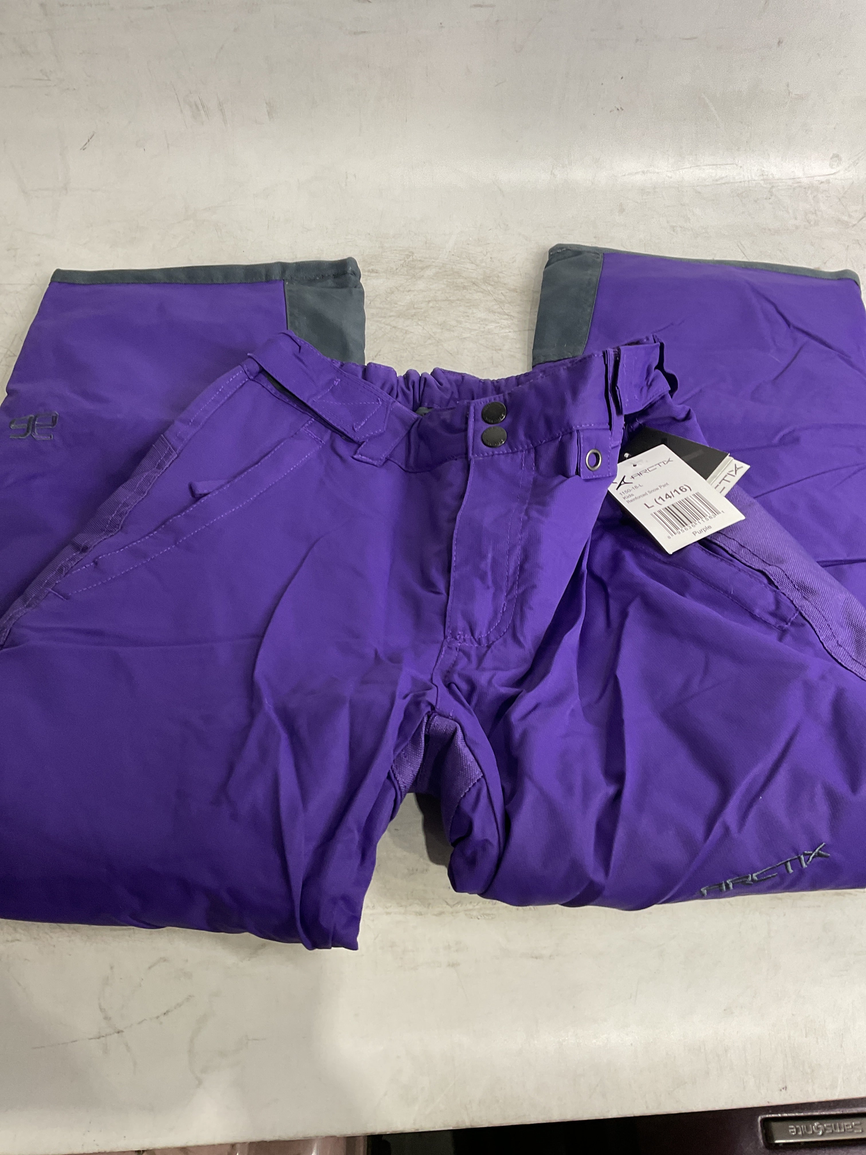 Arctix Kids Snow Pants with Reinforced Knees and Seat ( Purple , Large ) Purple Large U13