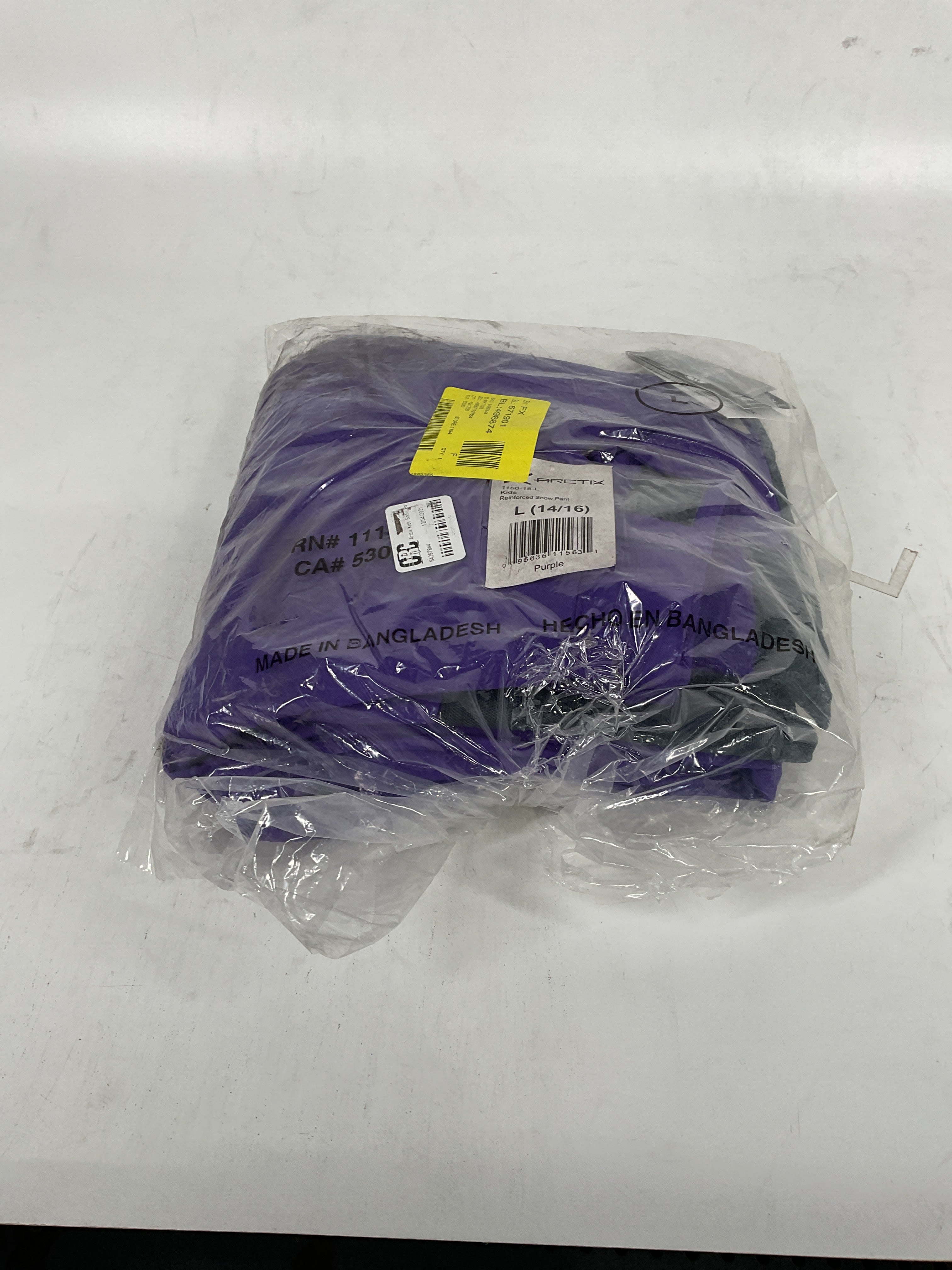 Arctix Kids Snow Pants with Reinforced Knees and Seat Purple Large U6