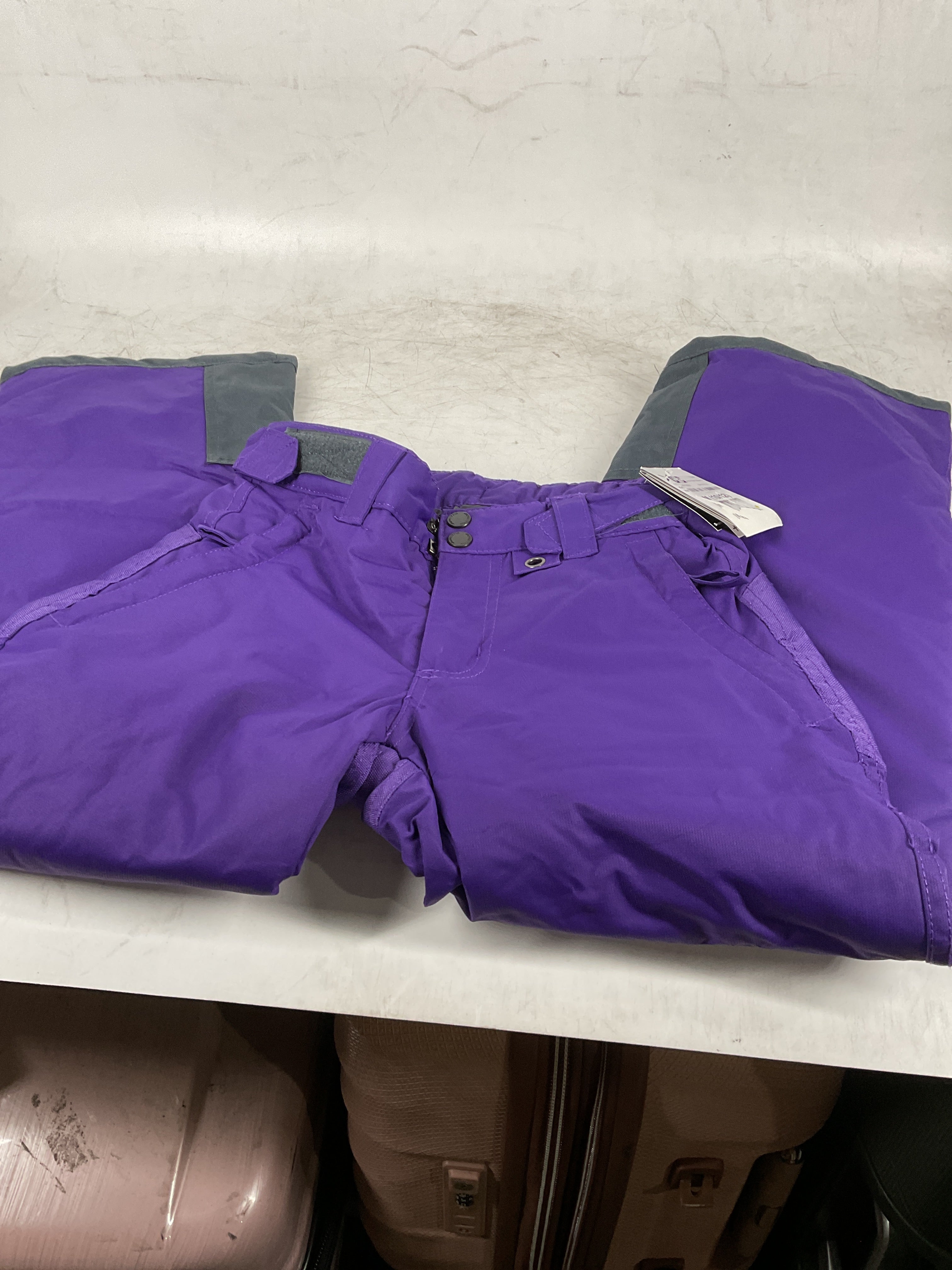 Arctix Kids Snow Pants with Reinforced Knees and Seat ( Purple , Medium ) Purple Medium U3
