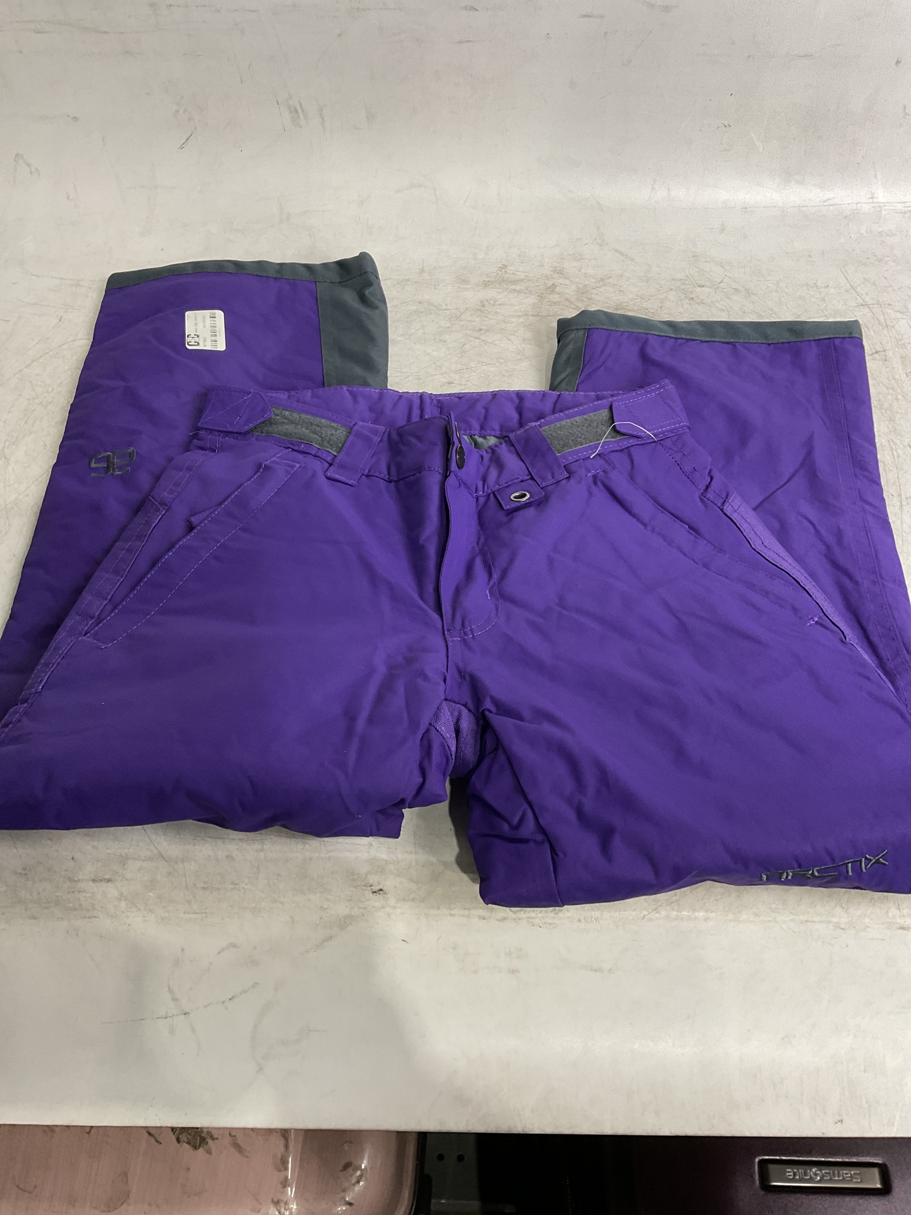 Arctix Kids Snow Pants with Reinforced Knees and Seat ( Purple , Medium ) Purple Medium U4