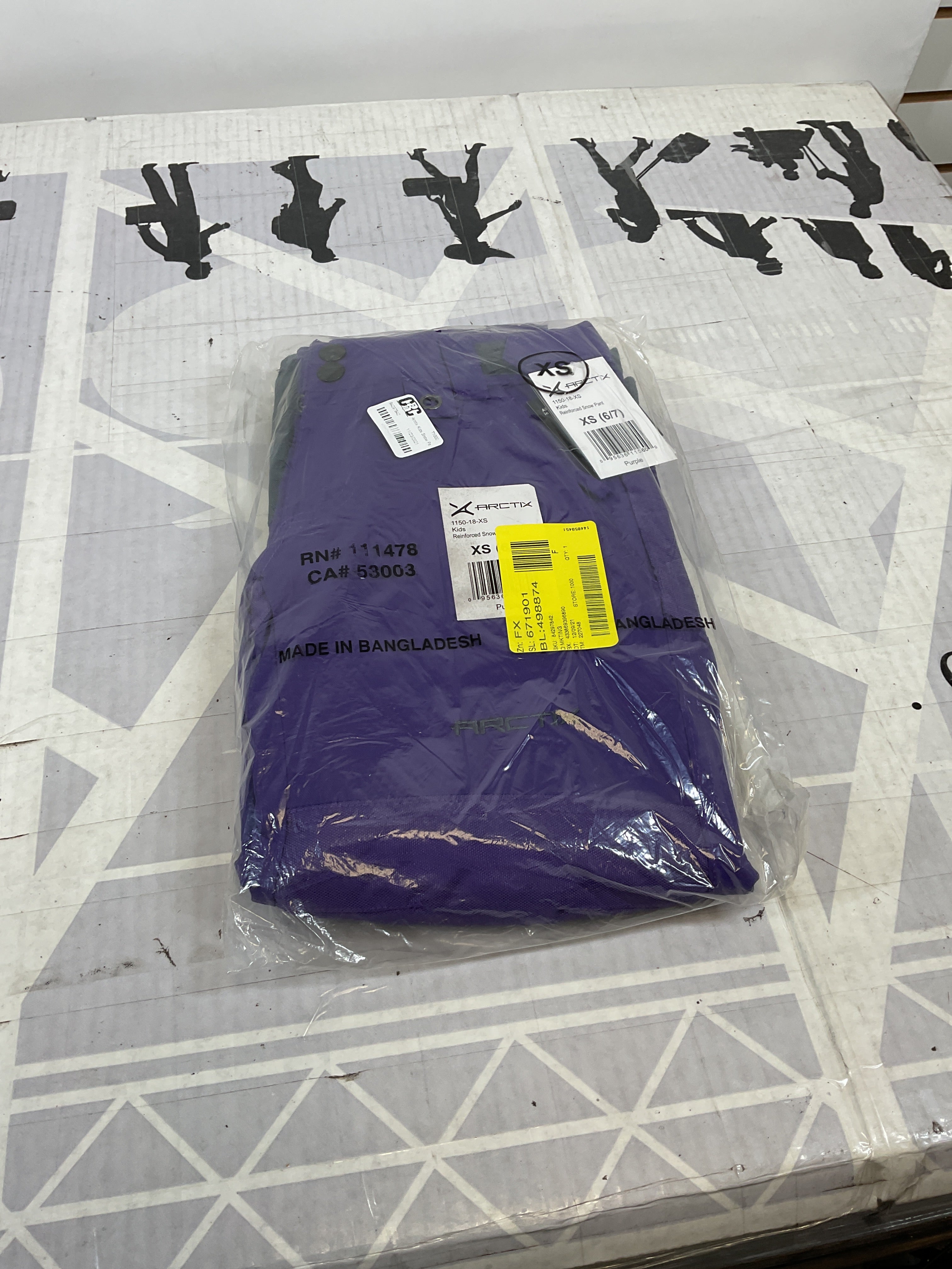 Arctix Kids Snow Pants with Reinforced Knees and Seat ( Purple , X-Small ) Purple X Small U8