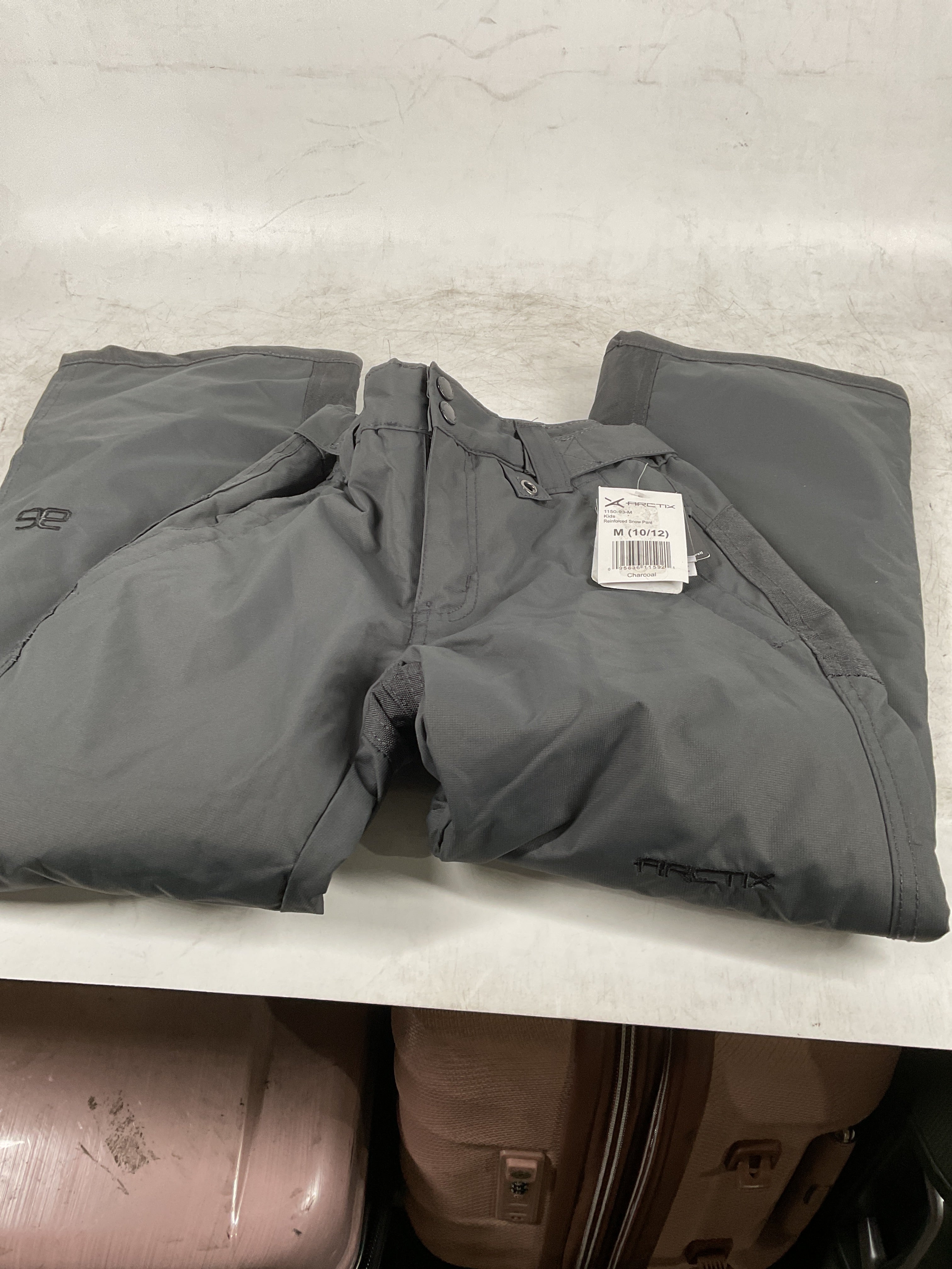 Arctix Kids Snow Pants with Reinforced Knees and Seat ( Charcoal , Medium ) Charcoal Medium U5