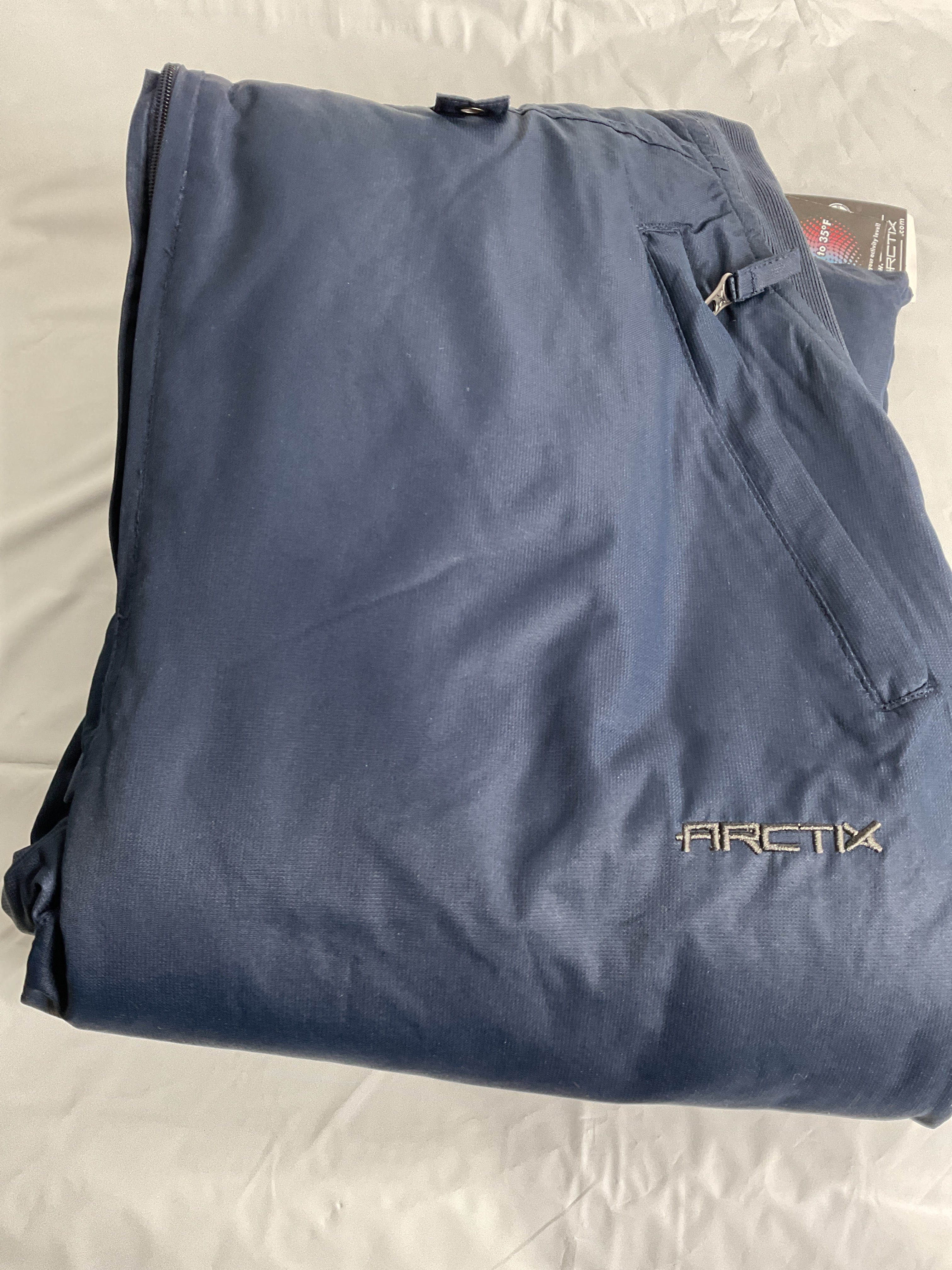 Arctix Mens Essential Insulated Bib ( Blue Night , Large/32" Inseam ) Blue Night Large 32 Inseam U5