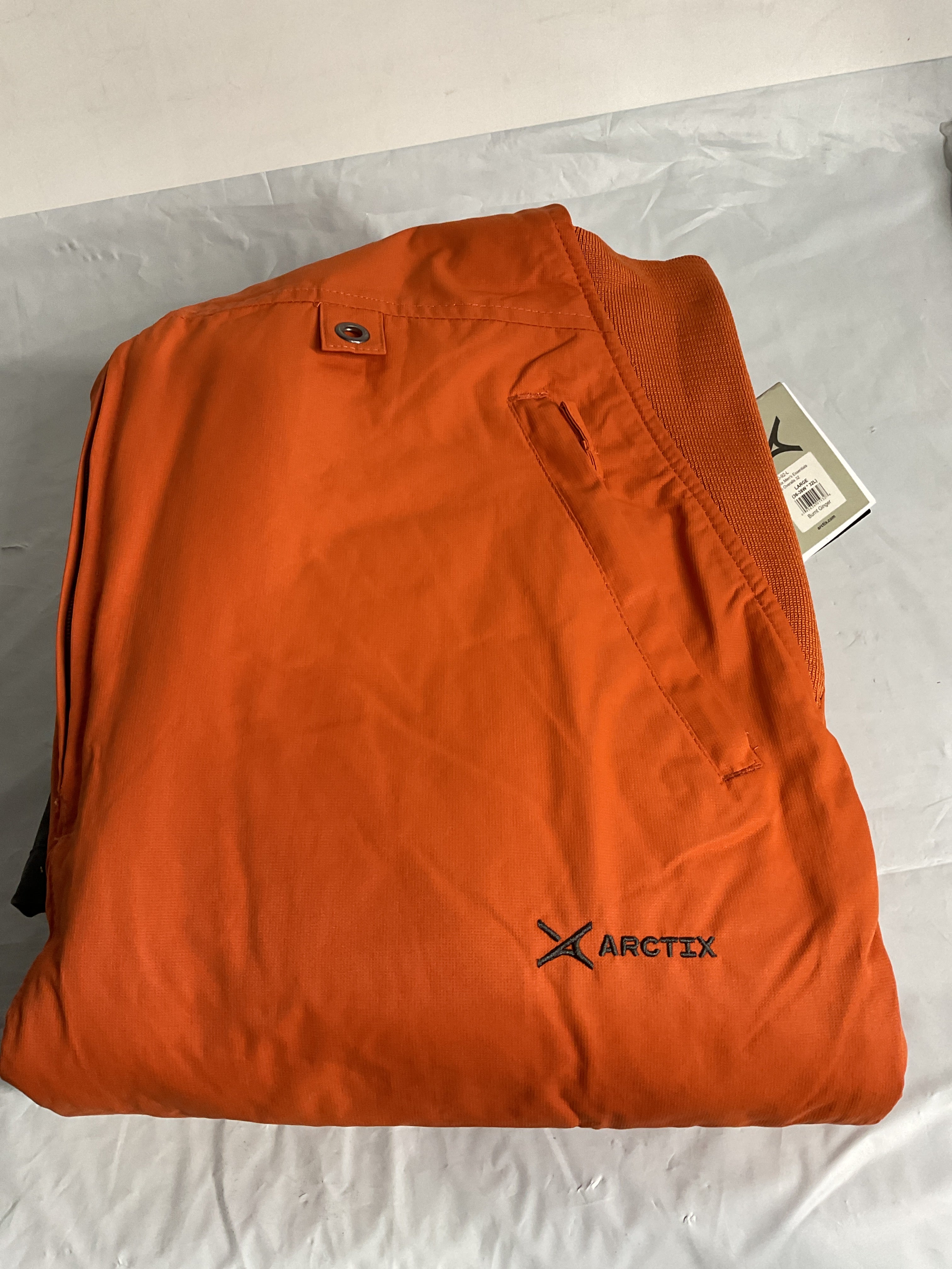 Arctix Mens Essential Insulated Bib ( Burnt Ginger , Large/32" Inseam ) Burnt Ginger Large 32 Inseam U2