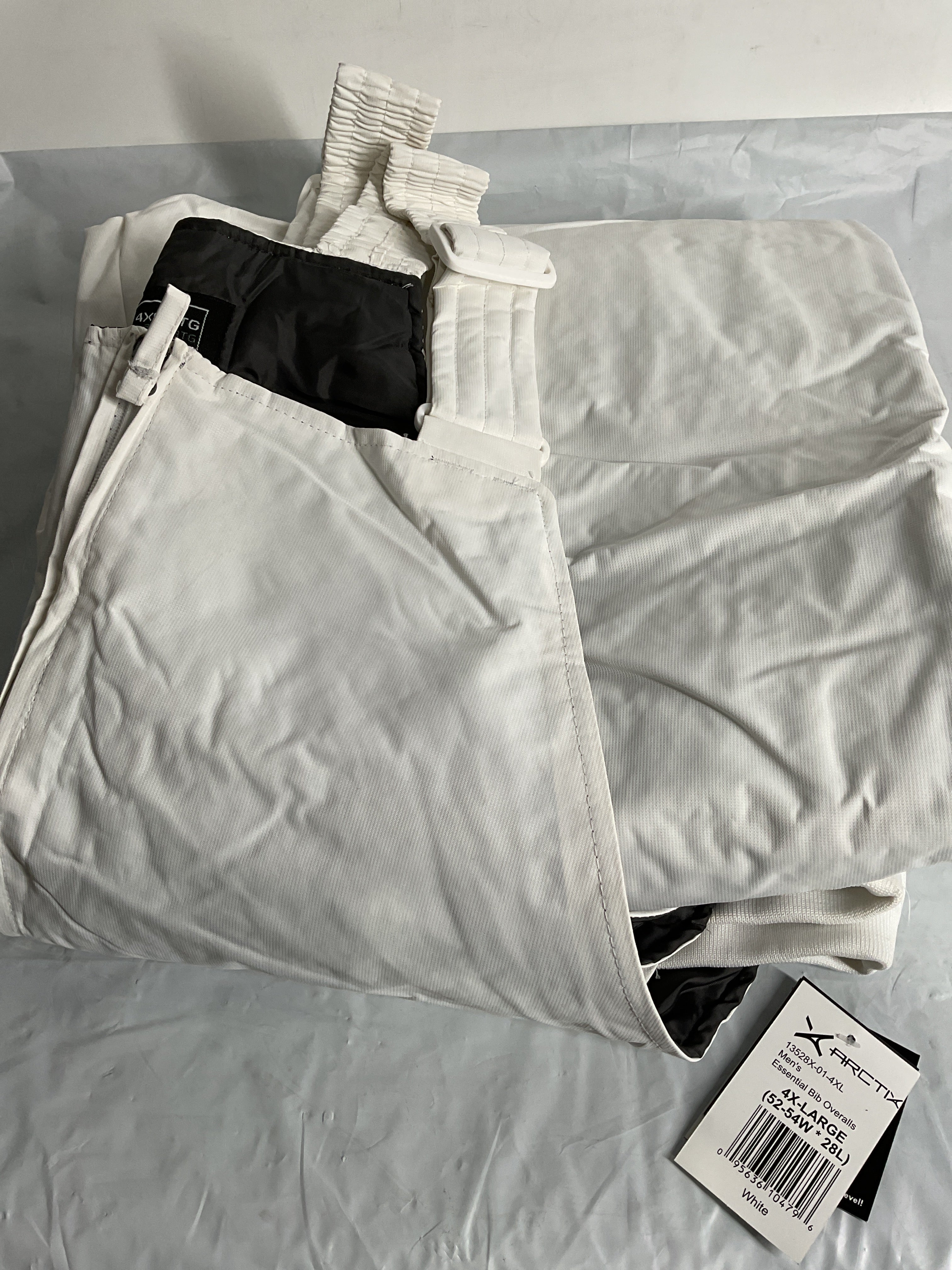 Arctix Mens Essential Insulated Bib ( White , 4X-Large Big Short ) White 4 X Large Big Short U6