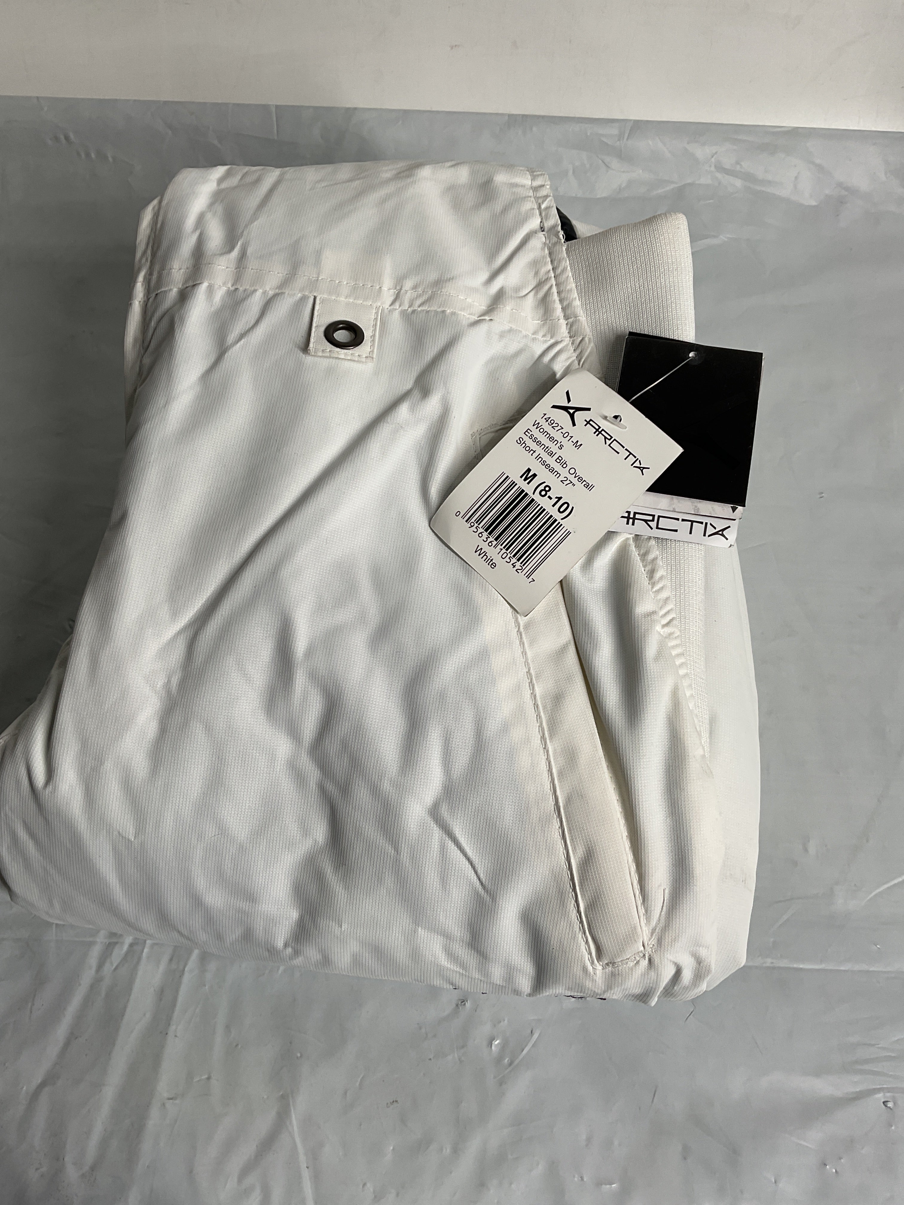 Arctix Women's Essential Bib Overall Regular 31 ( White , Medium/27" Inseam ) White Medium 27 Inseam U7