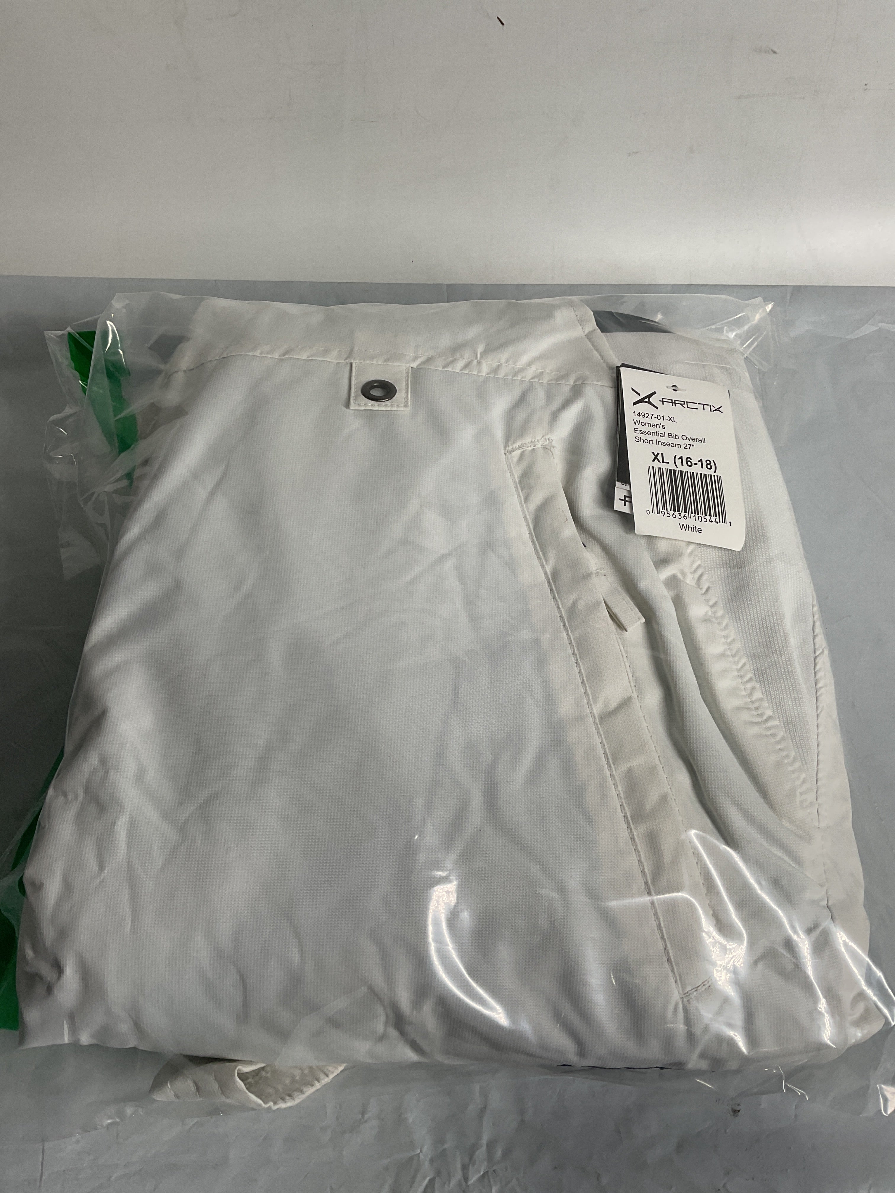 Arctix Women's Essential Bib Overall Regular 31 ( White , X-Large/27" Inseam ) White X Large 27 Inseam U7