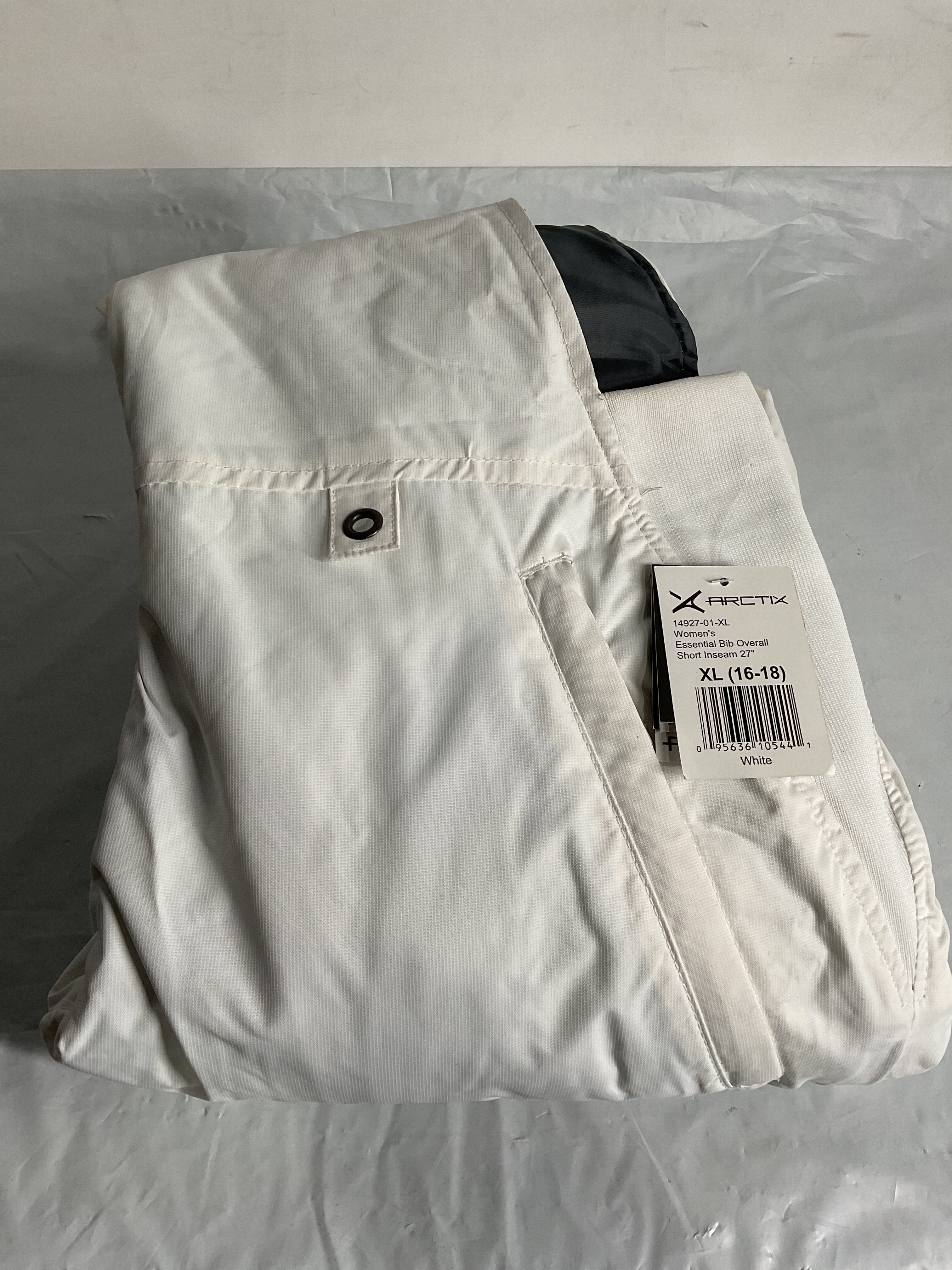 Arctix Women's Essential Bib Overall Regular 31 ( White , X-Large/27" Inseam ) White X Large 27 Inseam U8