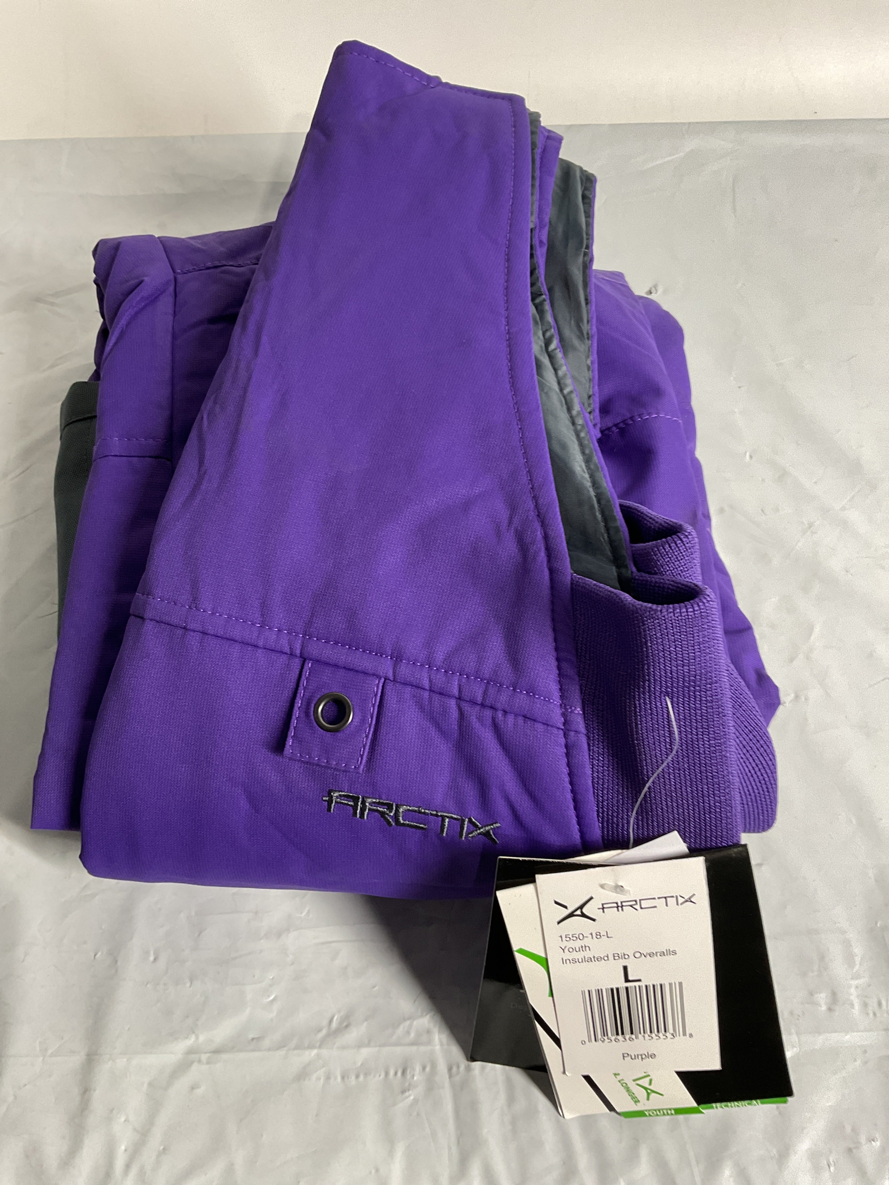 Arctix Kids Insulated Snow Bib Overalls ( Purple , Large ) Purple Large U2