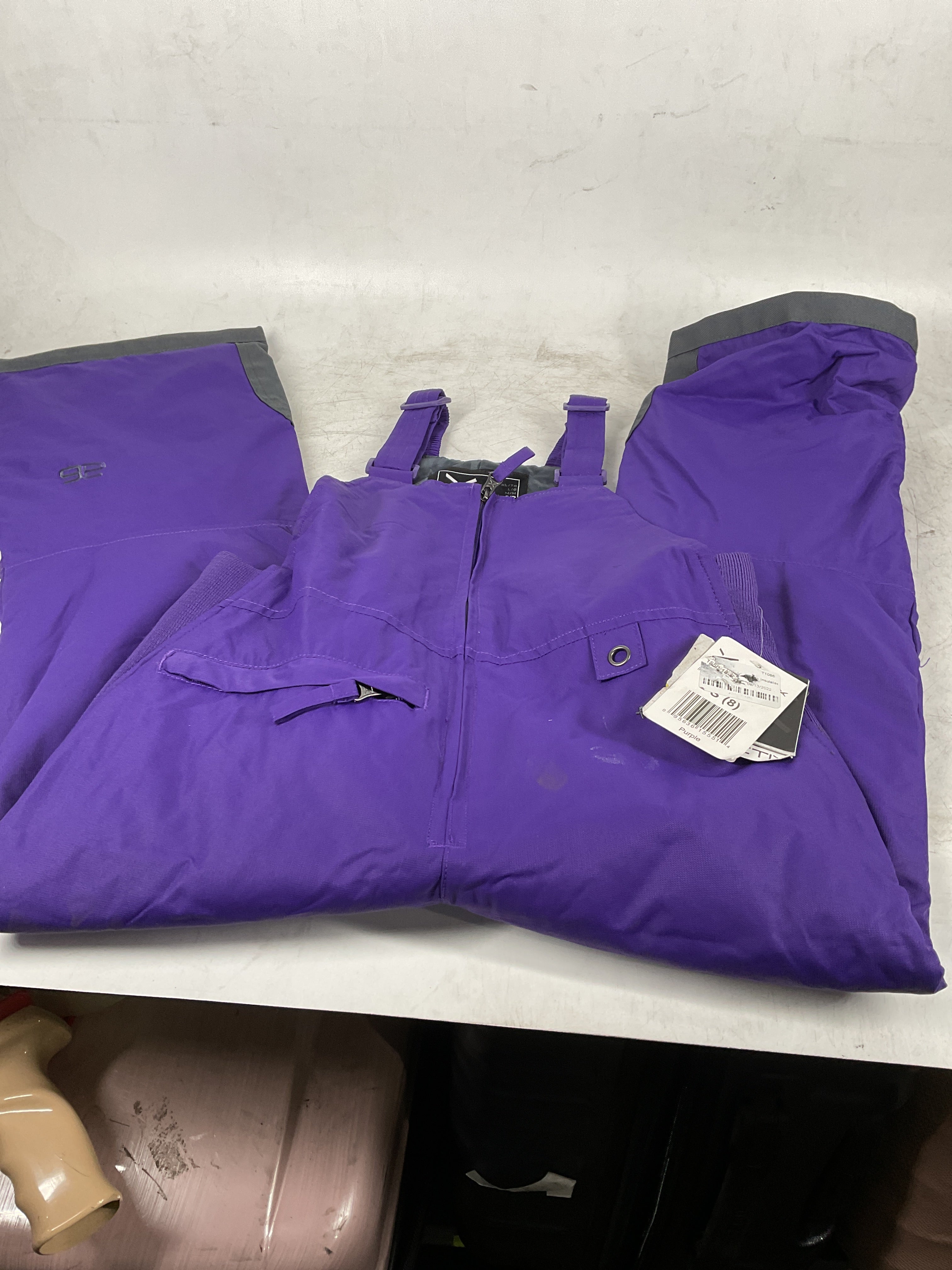 Arctix Kids Insulated Snow Bib Overalls ( Purple , Small ) Purple Small U2