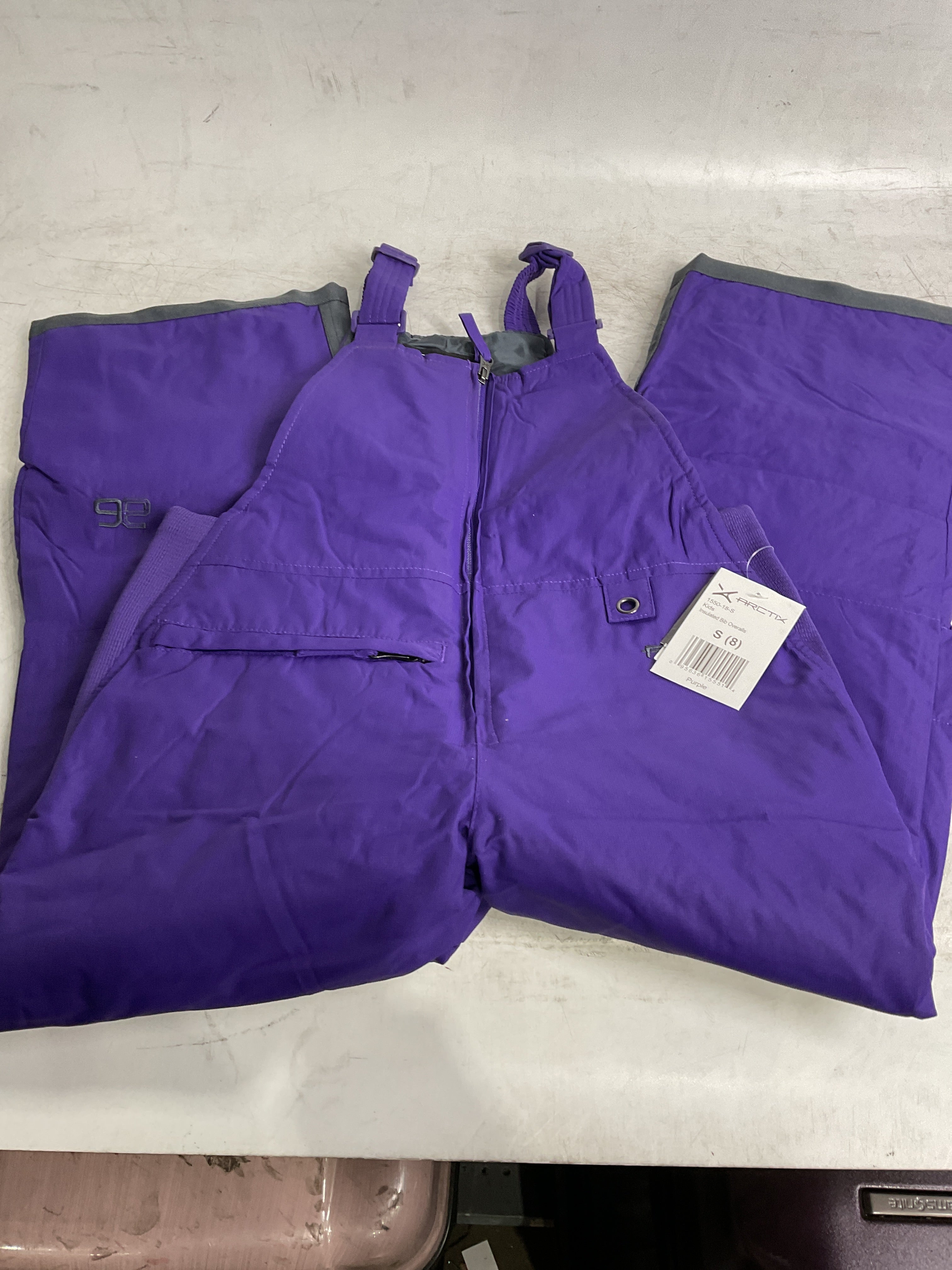 Arctix Kids Insulated Snow Bib Overalls ( Purple , Small ) Purple Small U3