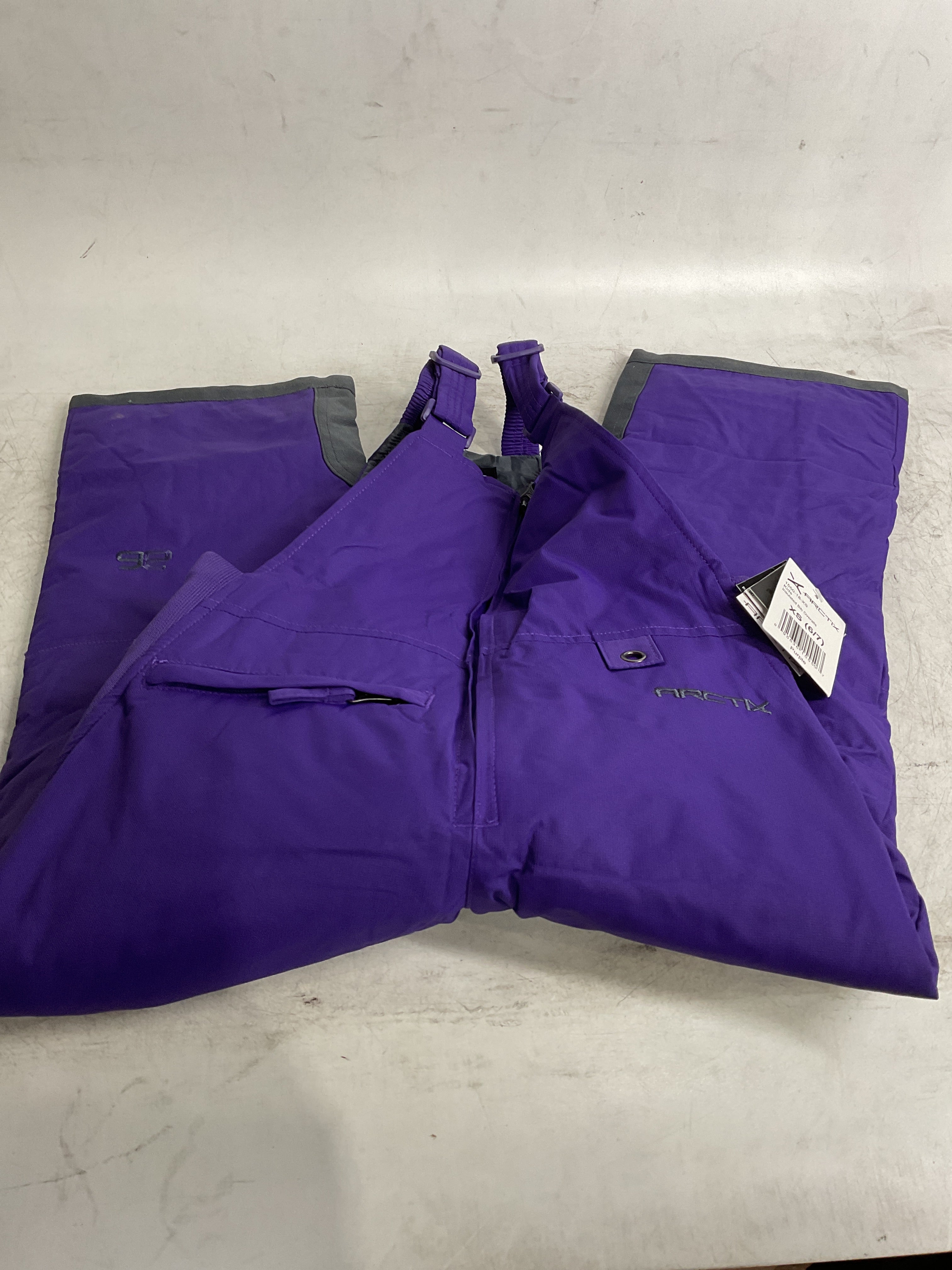 Arctix Kids Insulated Snow Bib Overalls ( Purple , X-Small ) Purple X Small U1