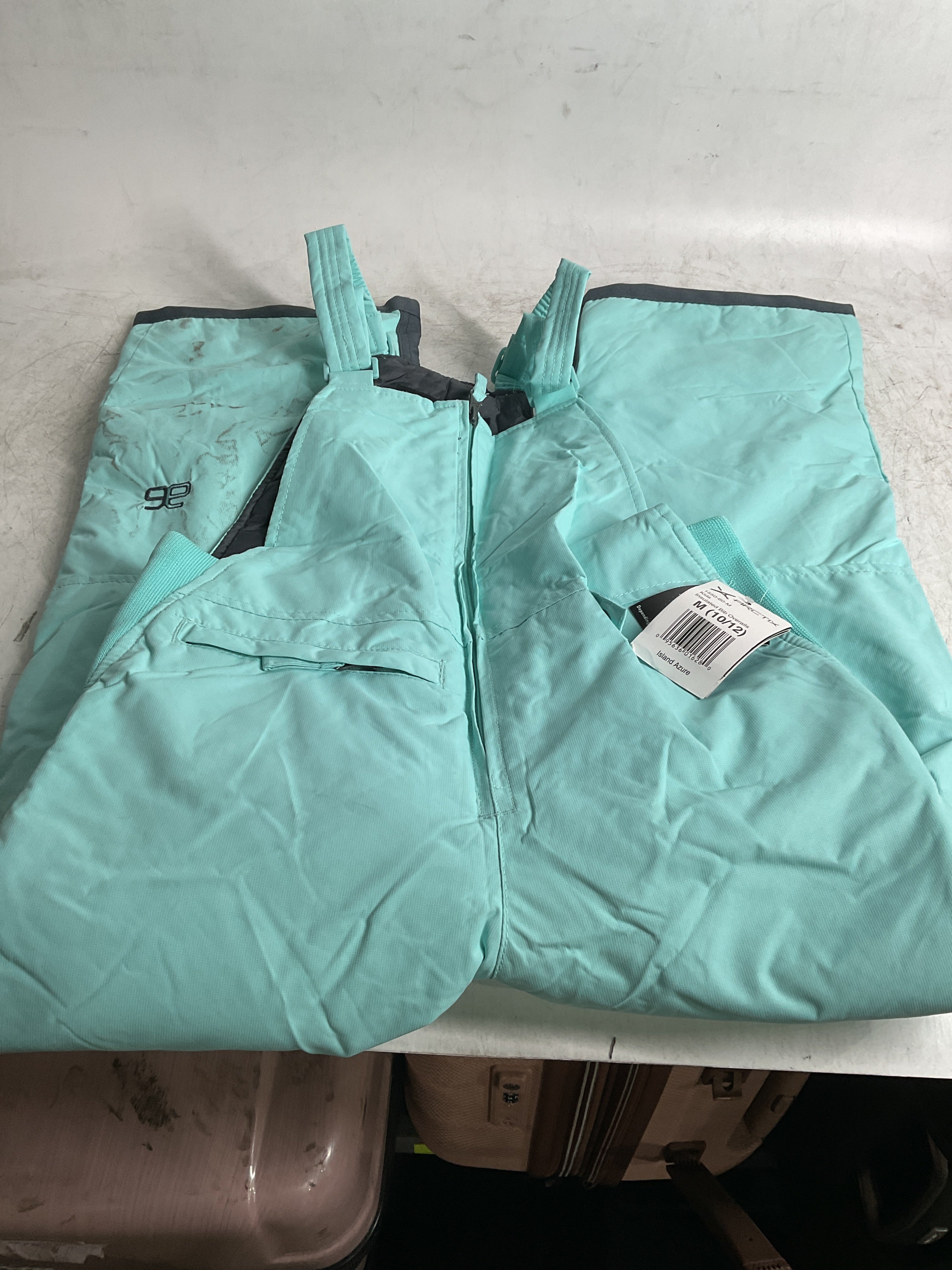 Arctix Kids Insulated Snow Bib Overalls ( Island Azure , Medium ) Island Azure Medium U1