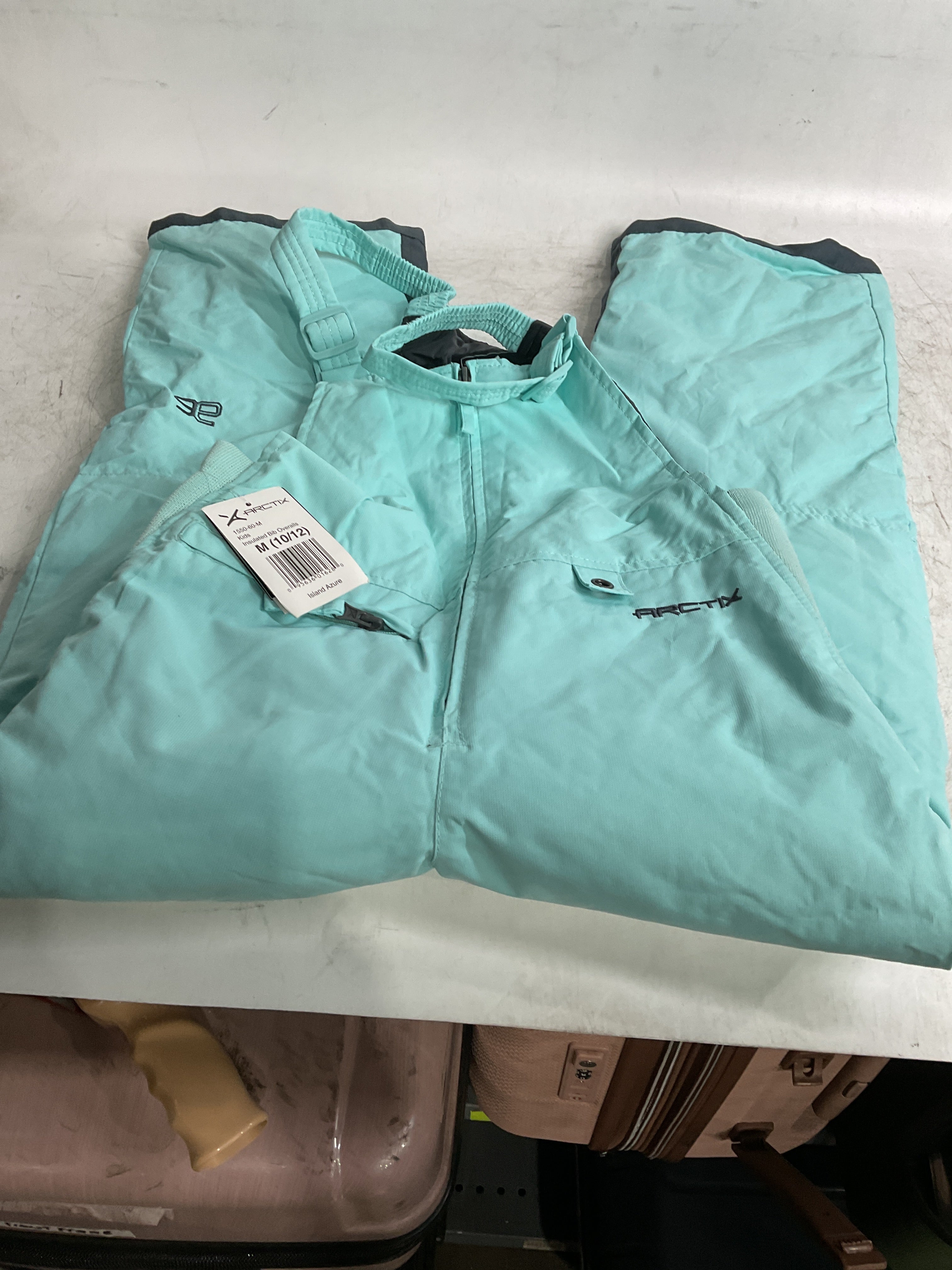 Arctix Kids Insulated Snow Bib Overalls ( Island Azure , Medium ) Island Azure Medium U2