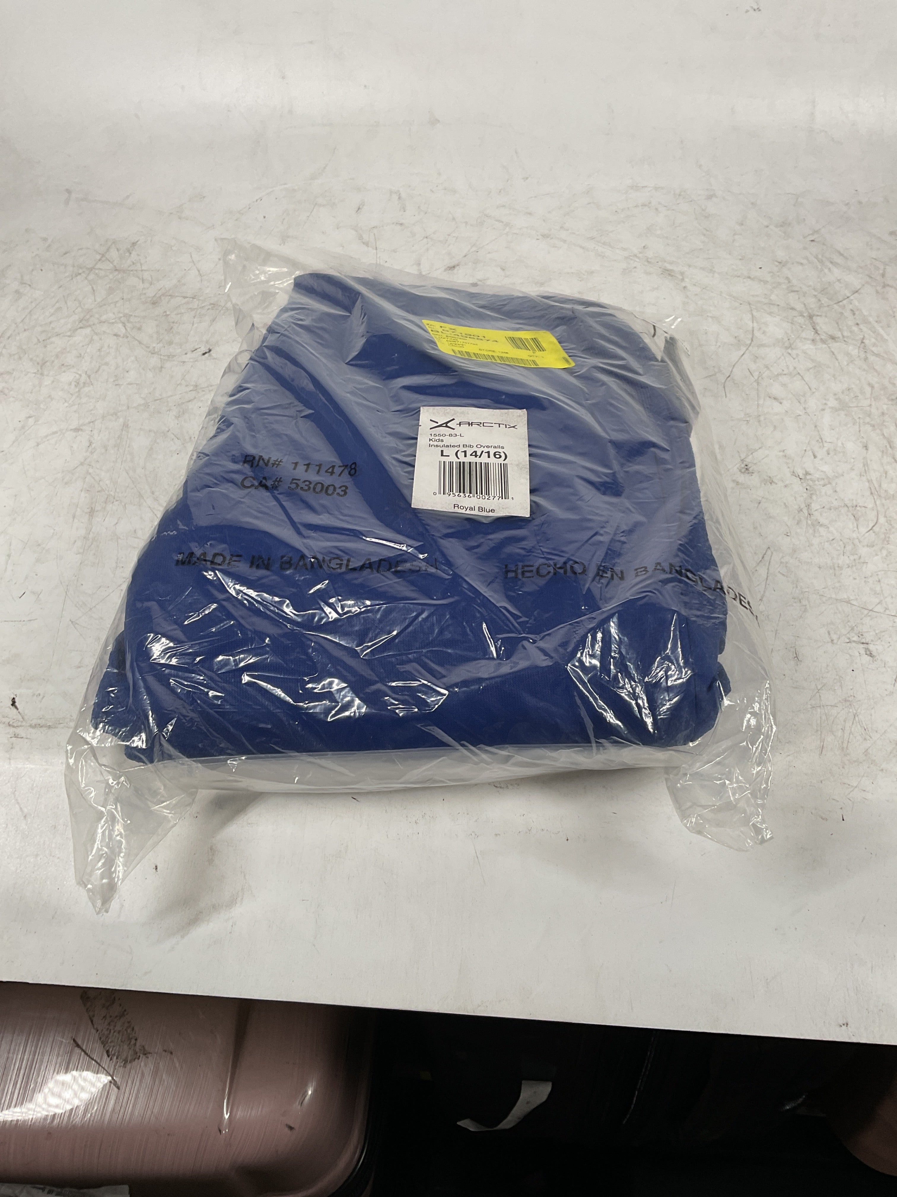 Arctix Kids Insulated Snow Bib Overalls Royal Blue Large U3