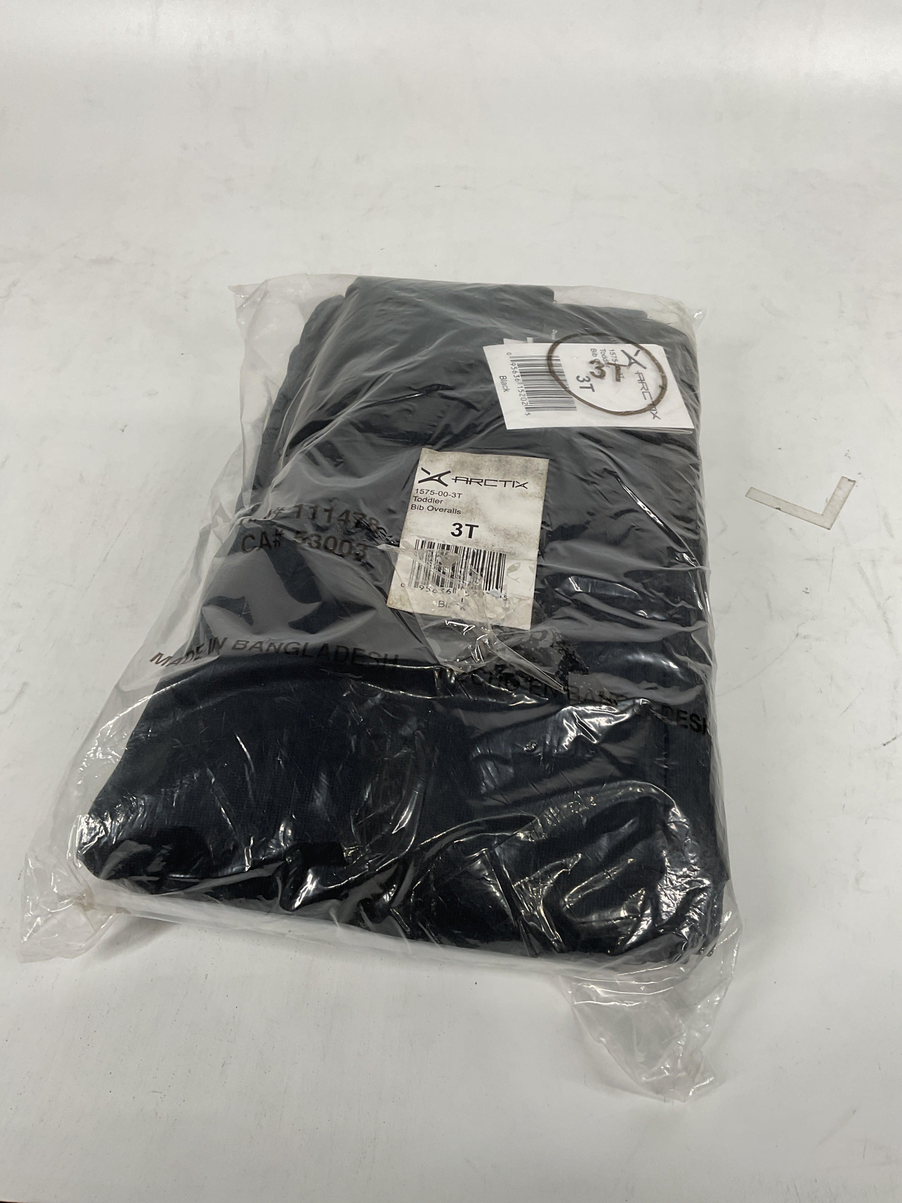 Arctix Toddler Chest High Bib Overalls Black 3 T U1