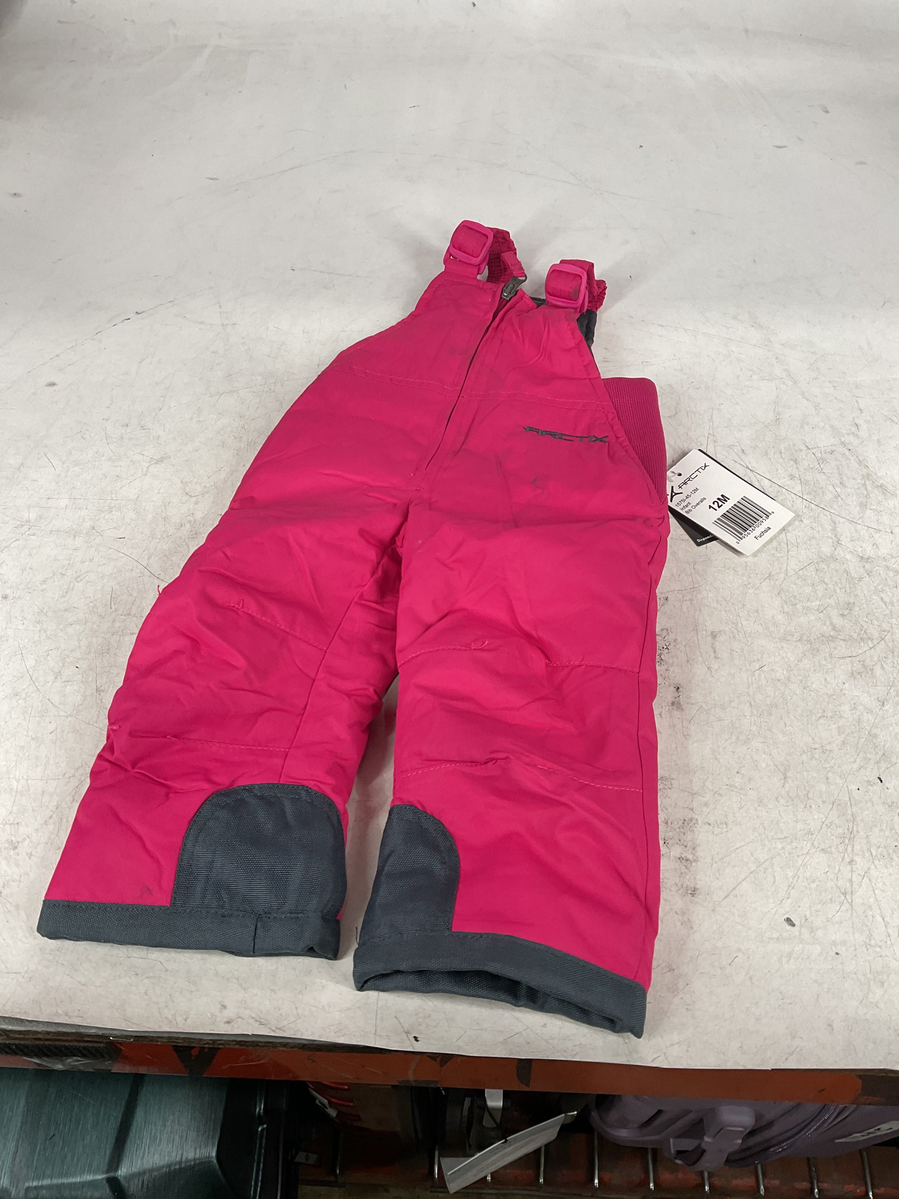 Arctix Infant Chest High Bib Overalls Fuchsia 12 Months U1