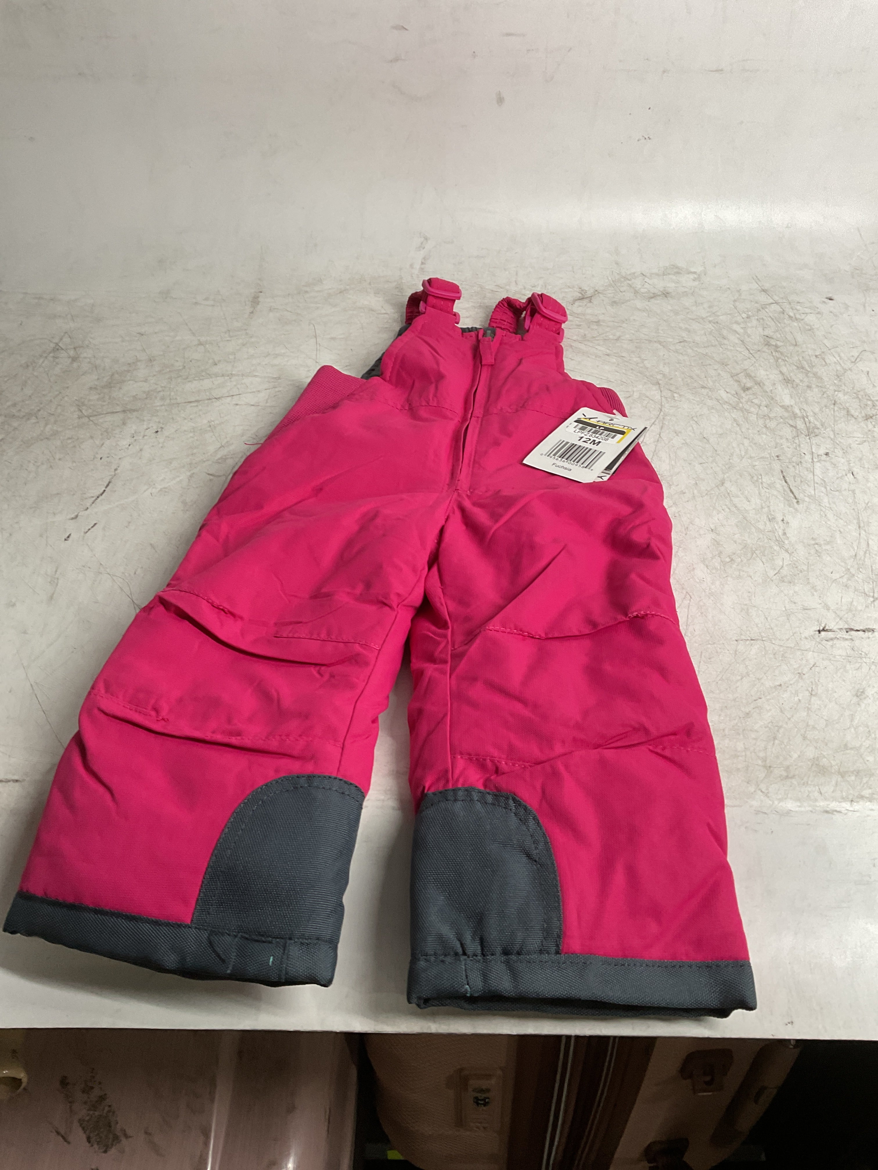 Arctix Infant Chest High Bib Overalls ( Fuchsia , 12 Months ) Fuchsia 12 Months U2