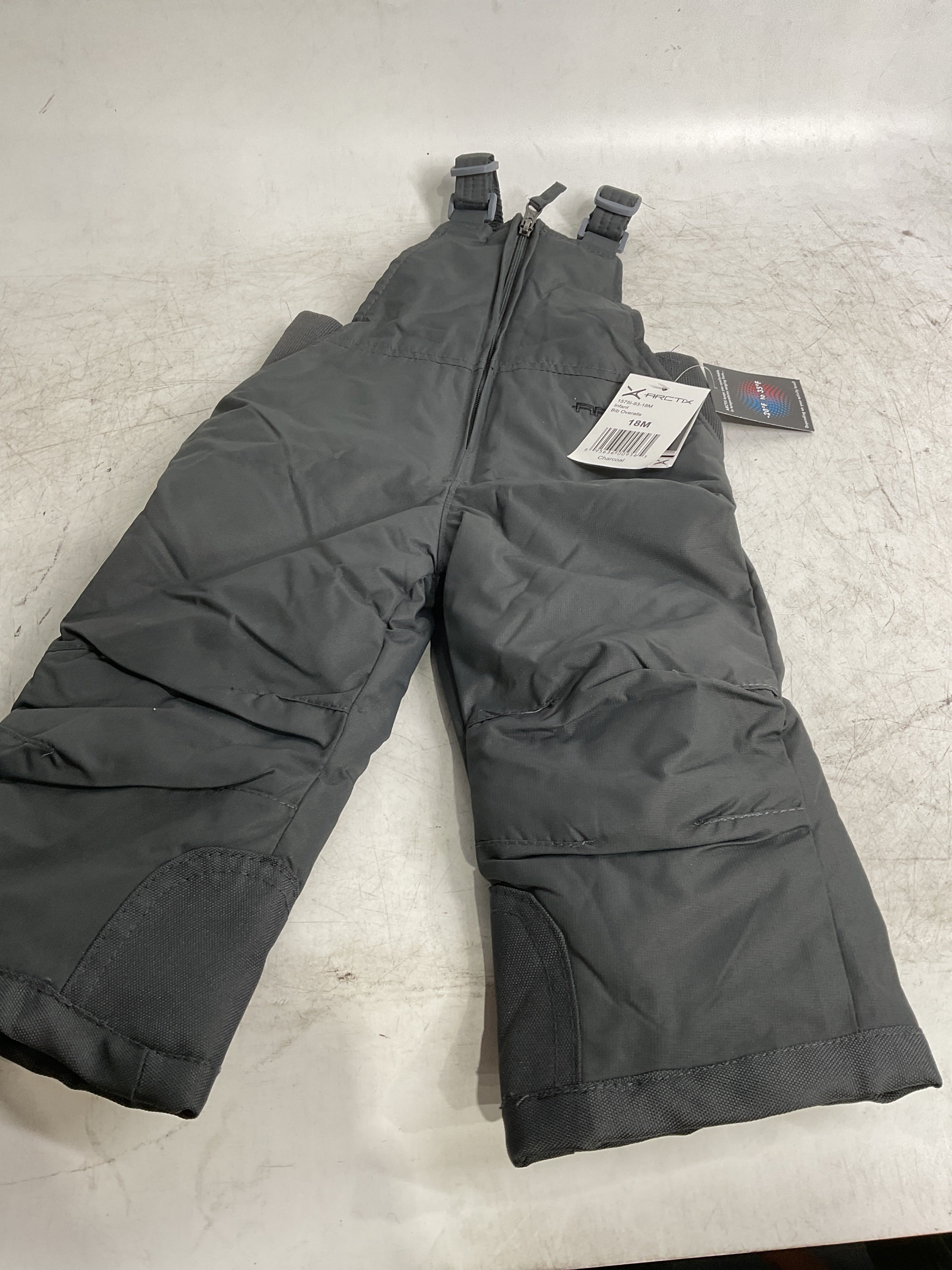 Arctix Infant Chest High Bib Overalls ( Charcoal , 18 Months ) Charcoal 18 Months U1