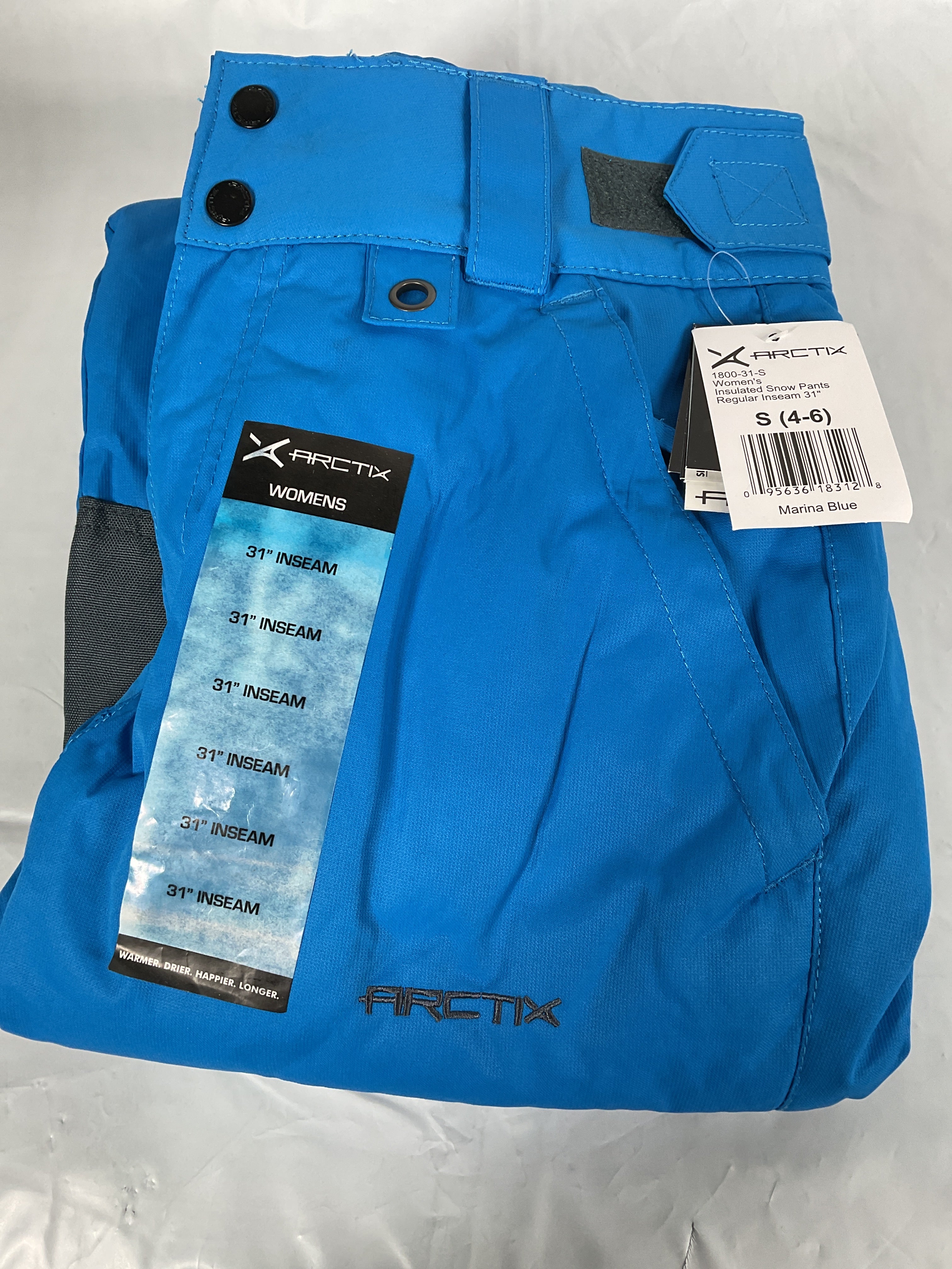 Arctix Women's Essential Insulated Snow Pant ( Marina Blue , Small ) Marina Blue Small U9