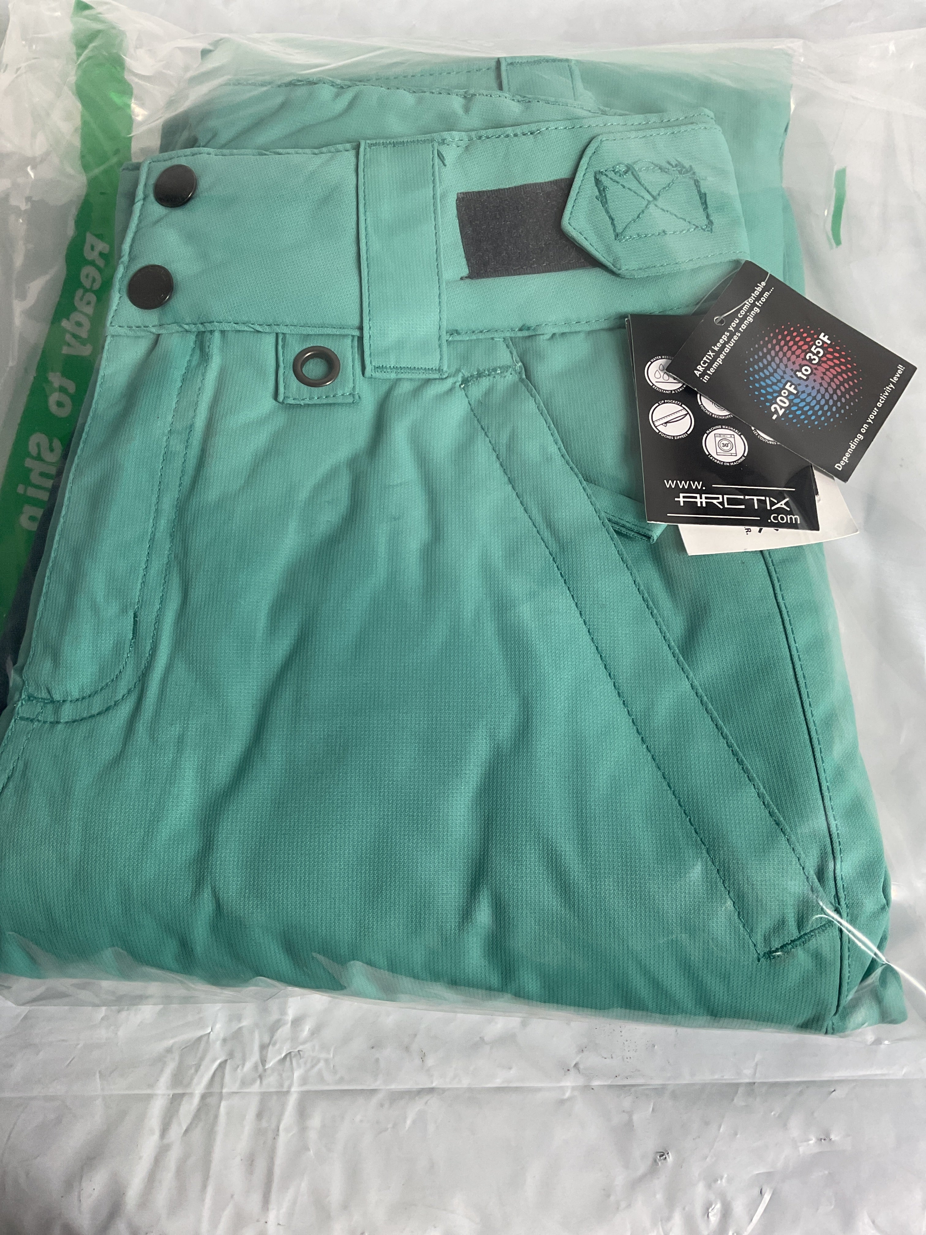 Arctix Women's Essential Insulated Snow Pant ( Jade Green , X-Small Short ) Jade Green X Small Short U3