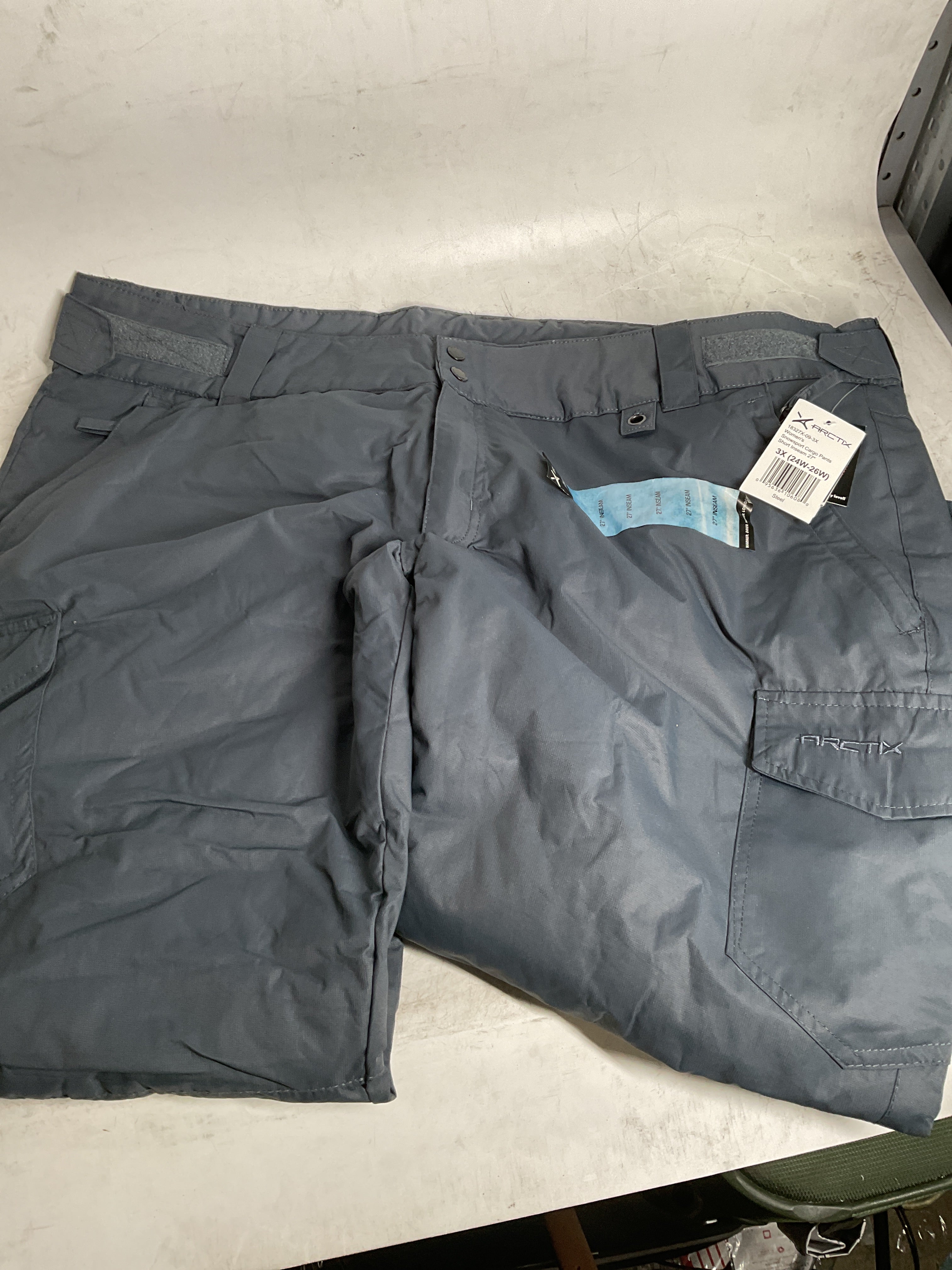 Arctix Women's Insulated Snowsports Cargo Pant ( Steel , 3X/27" Inseam ) Steel 3 X 27 Inseam U3