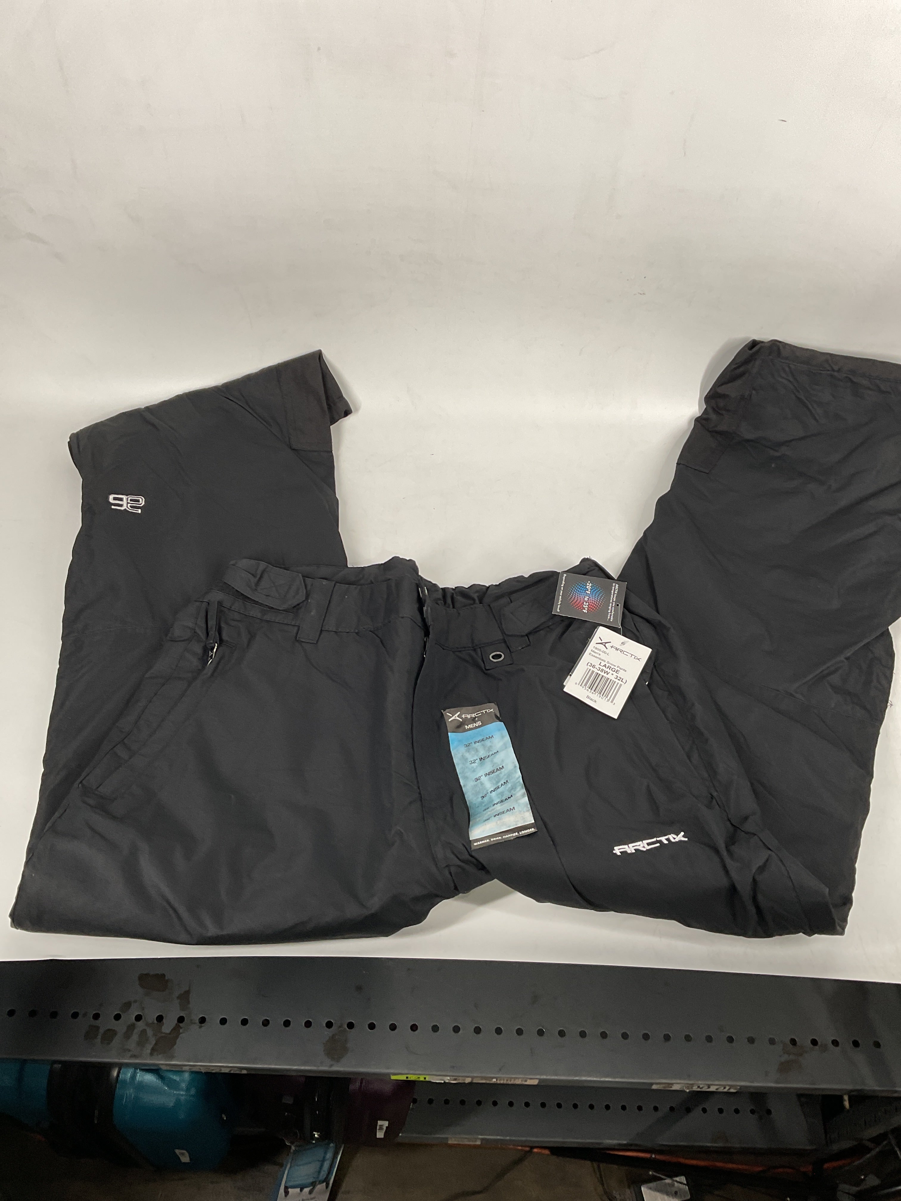 Arctix Men's Essential Insulated Snow Pant Black Large 32 Inseam U4