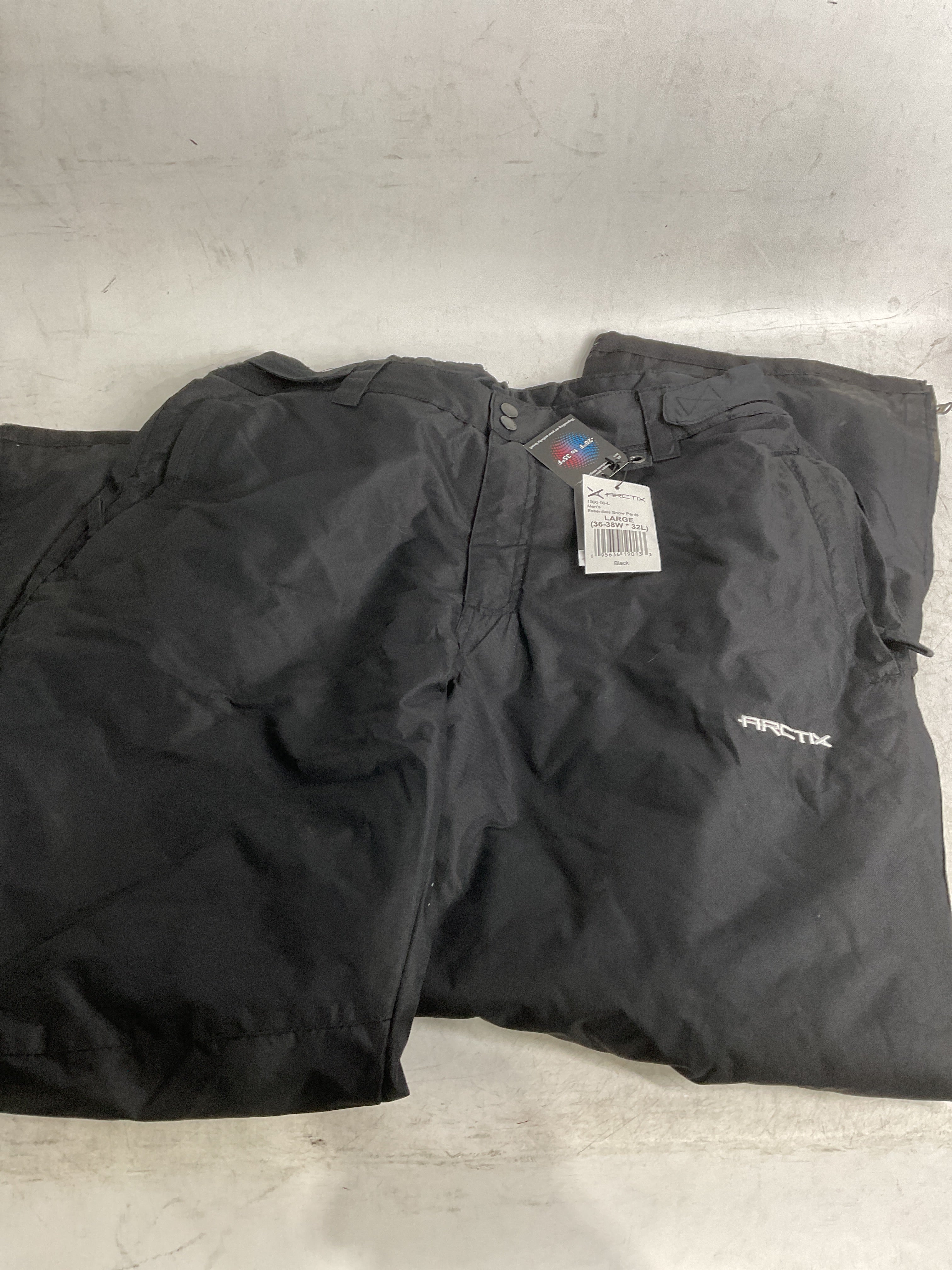 Arctix Men's Essential Insulated Snow Pant ( Black , Large/32" Inseam ) Black Large 32 Inseam U7