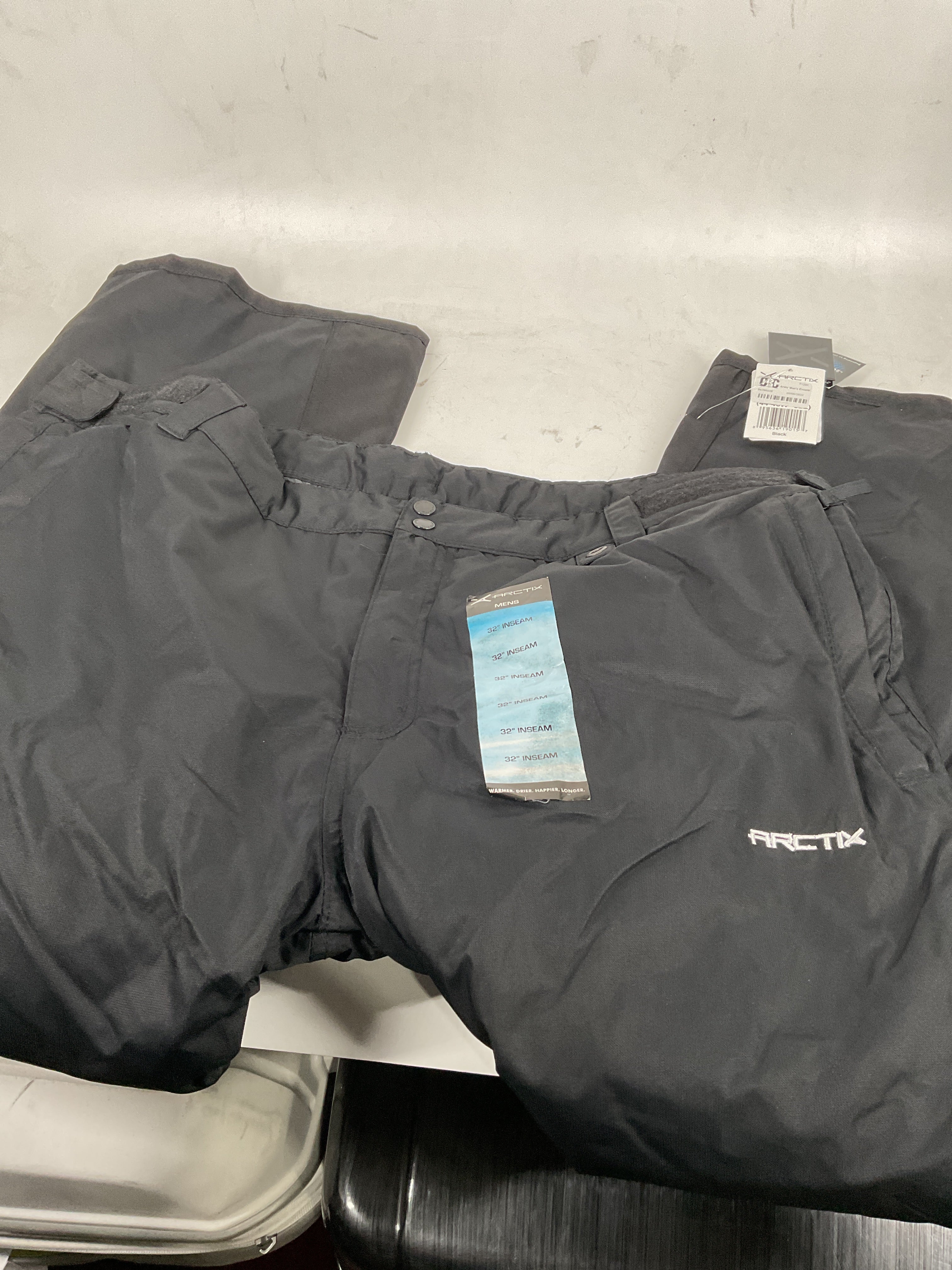 Arctix Men's Essential Insulated Snow Pant Black XX Large 32 Inseam U5