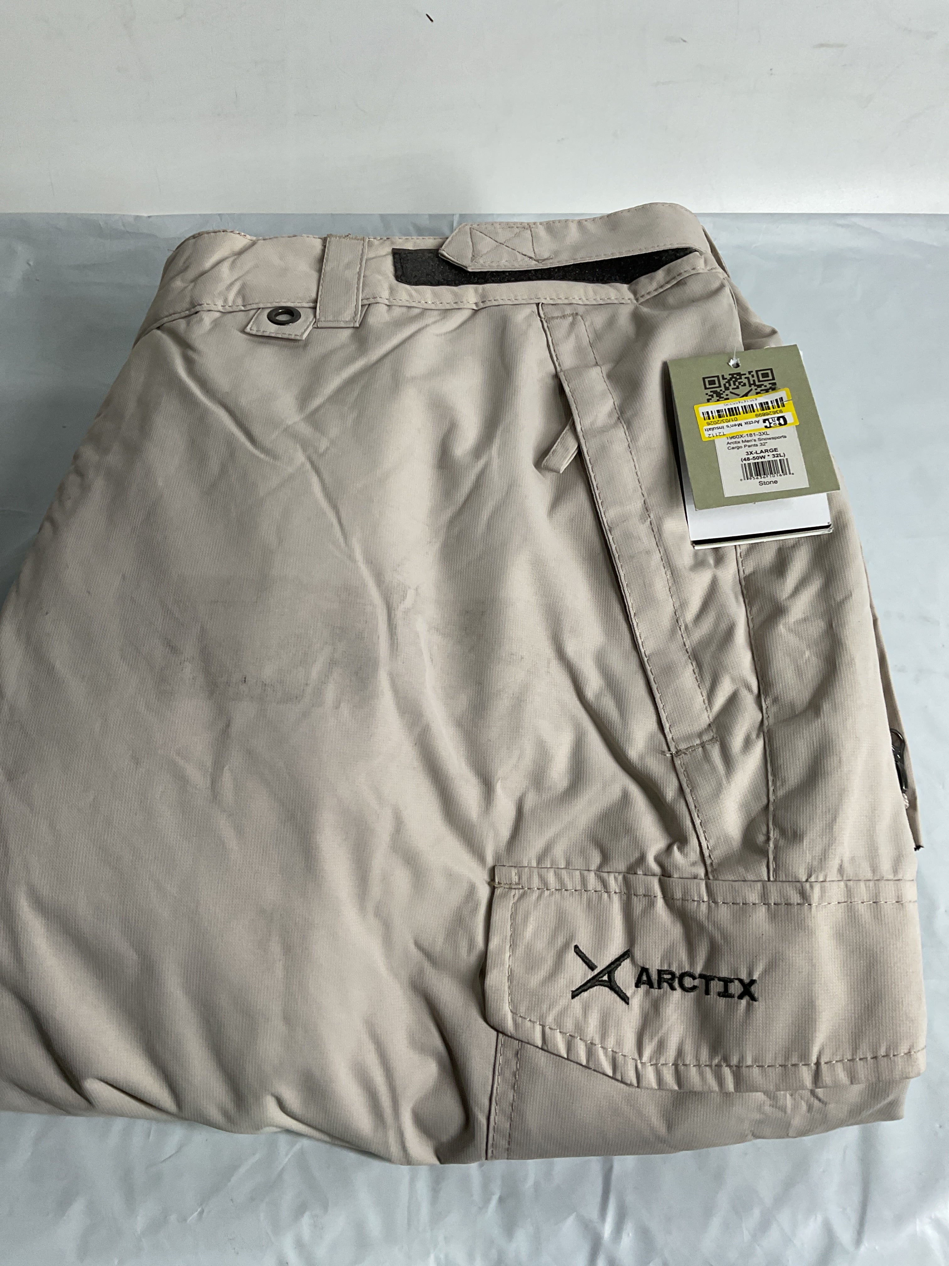 Arctix Men's Insulated Snowsports Cargo Pant ( Stone , 3X-Large/32" Inseam ) Stone 3 X Large 32 Inseam U5