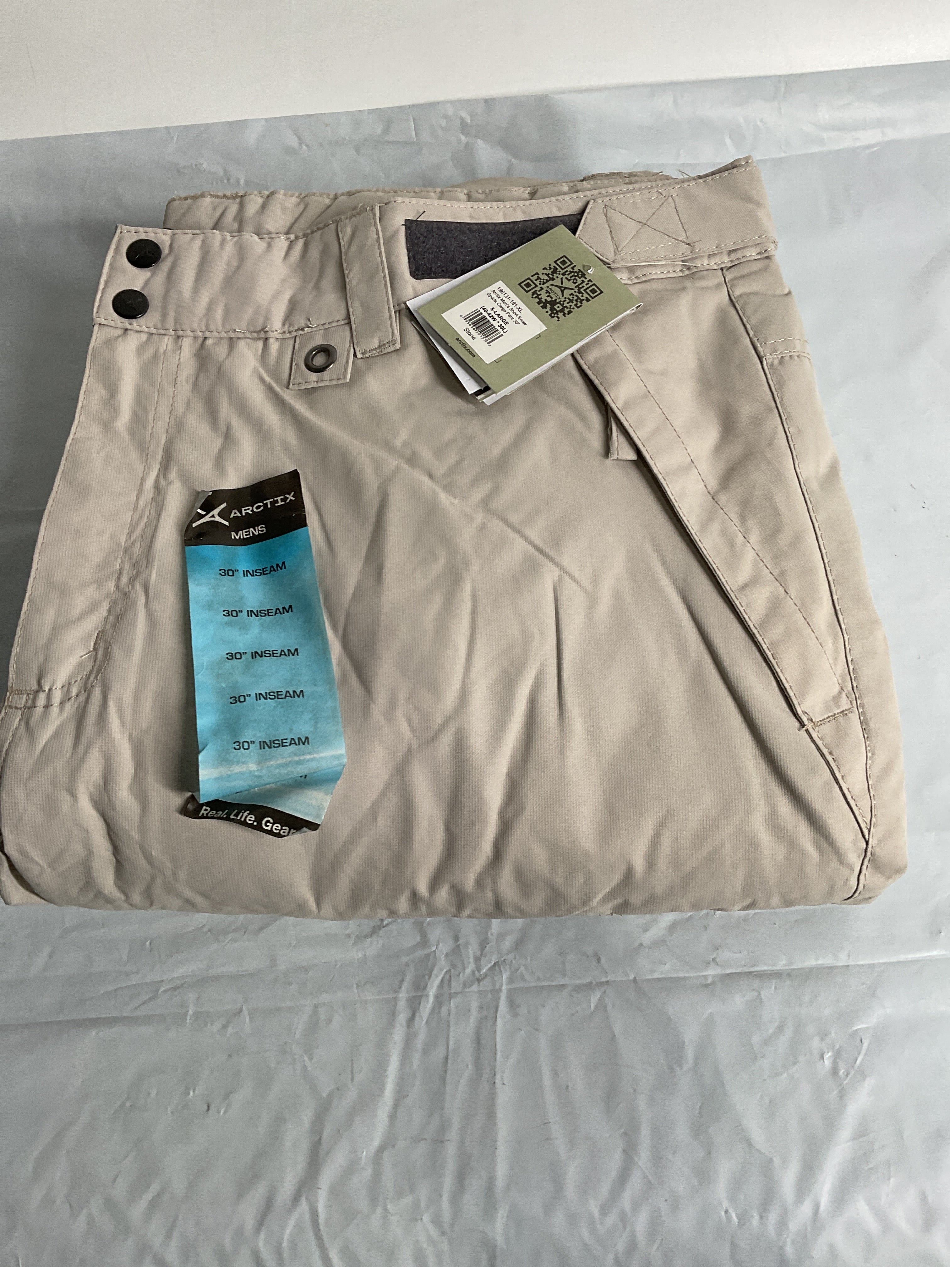 Arctix Men's Insulated Snowsports Cargo Pant ( Stone , X-Large/30" Inseam ) Stone X Large 30 Inseam U11