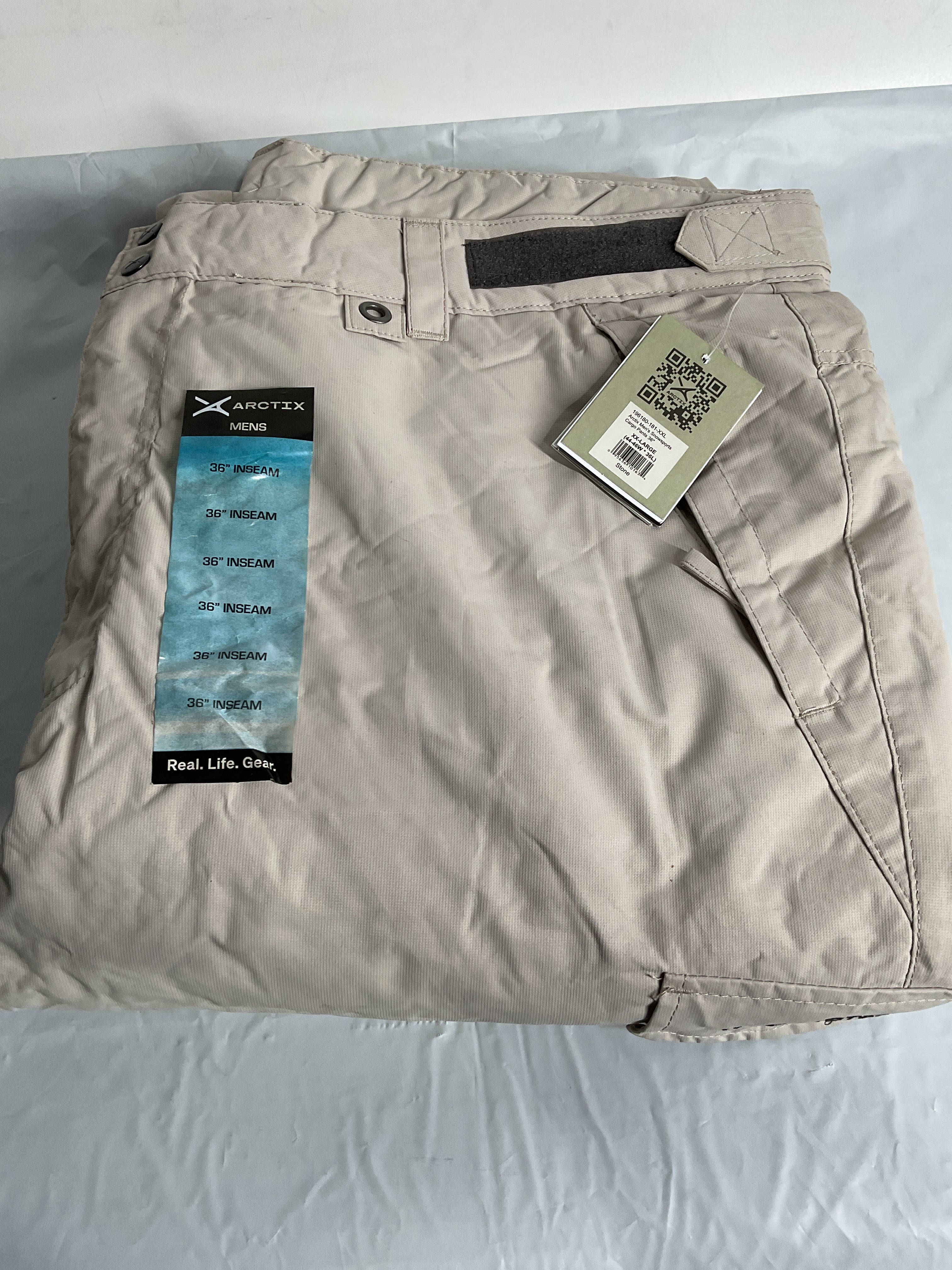 Arctix Men's Insulated Snowsports Cargo Pant ( Stone , XX-Large/36" Inseam ) Stone XX Large 36 Inseam U5