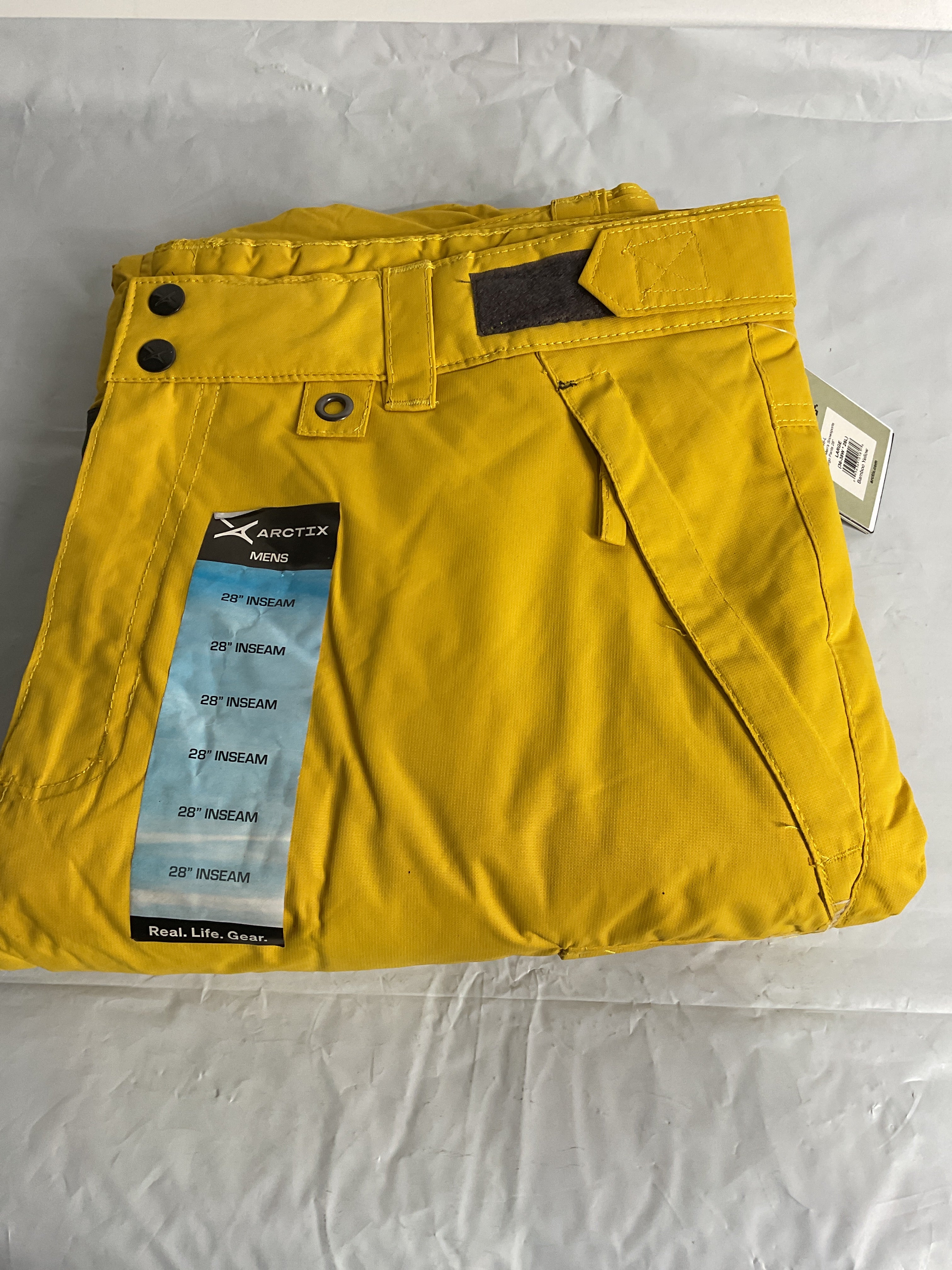 Arctix Men's Insulated Snowsports Cargo Pant ( Bamboo Yellow , Large/28" Inseam ) Bamboo Yellow Large 28 Inseam U13
