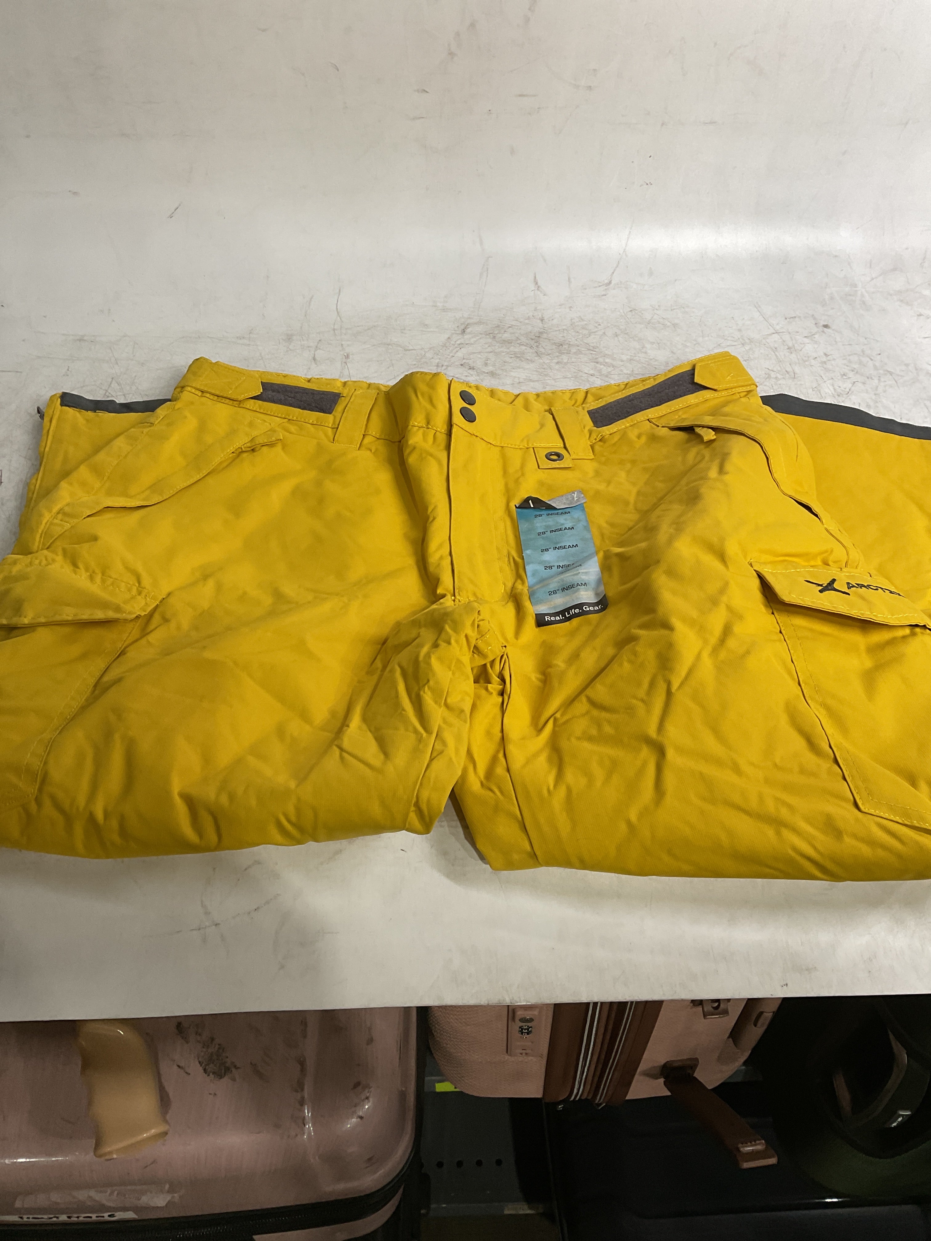 Arctix Men's Insulated Snowsports Cargo Pant ( Bamboo Yellow , Large/28" Inseam ) Bamboo Yellow Large 28 Inseam U5