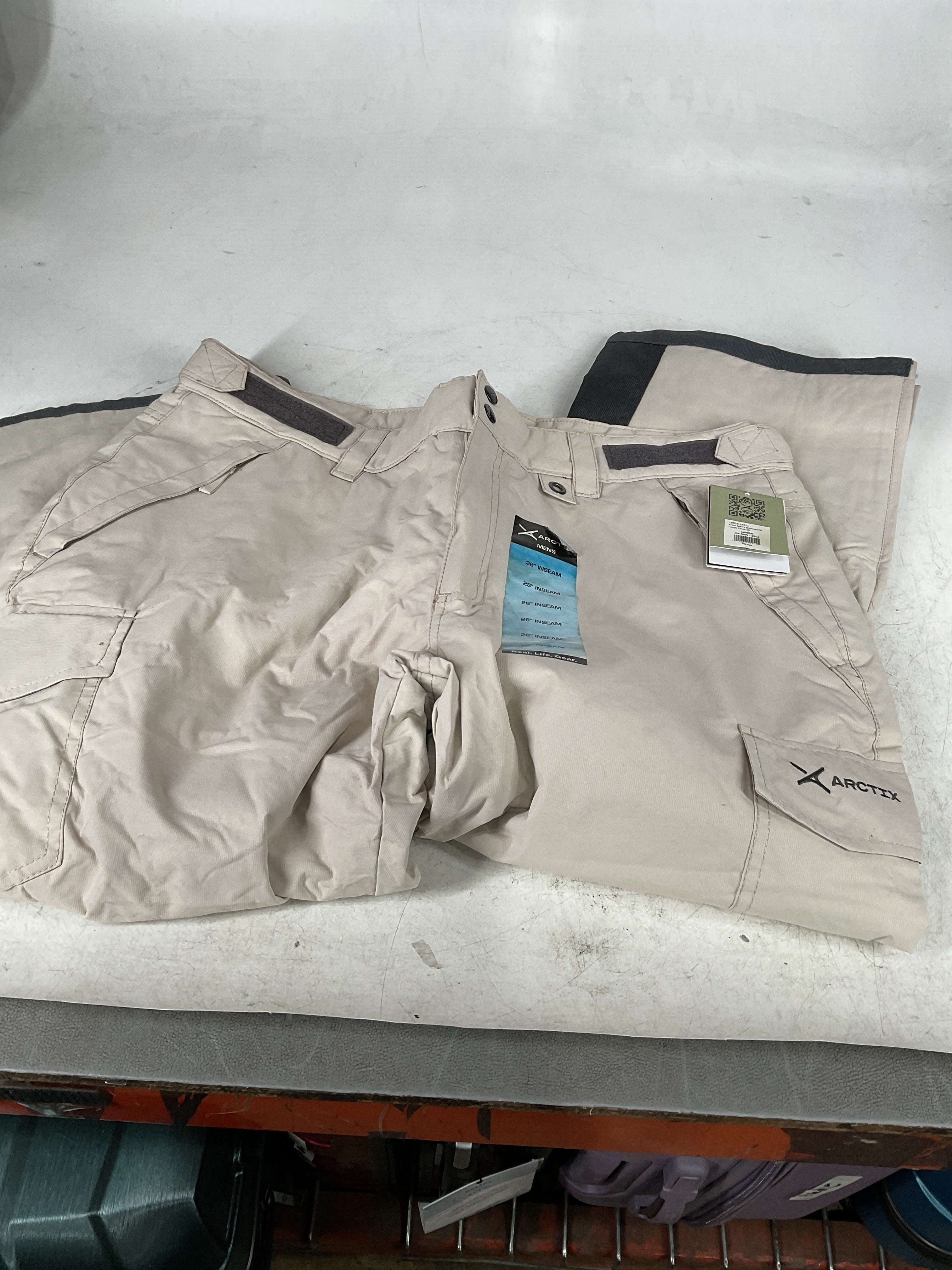 Arctix Men's Insulated Snowsports Cargo Pant Stone Large 28 Inseam U11